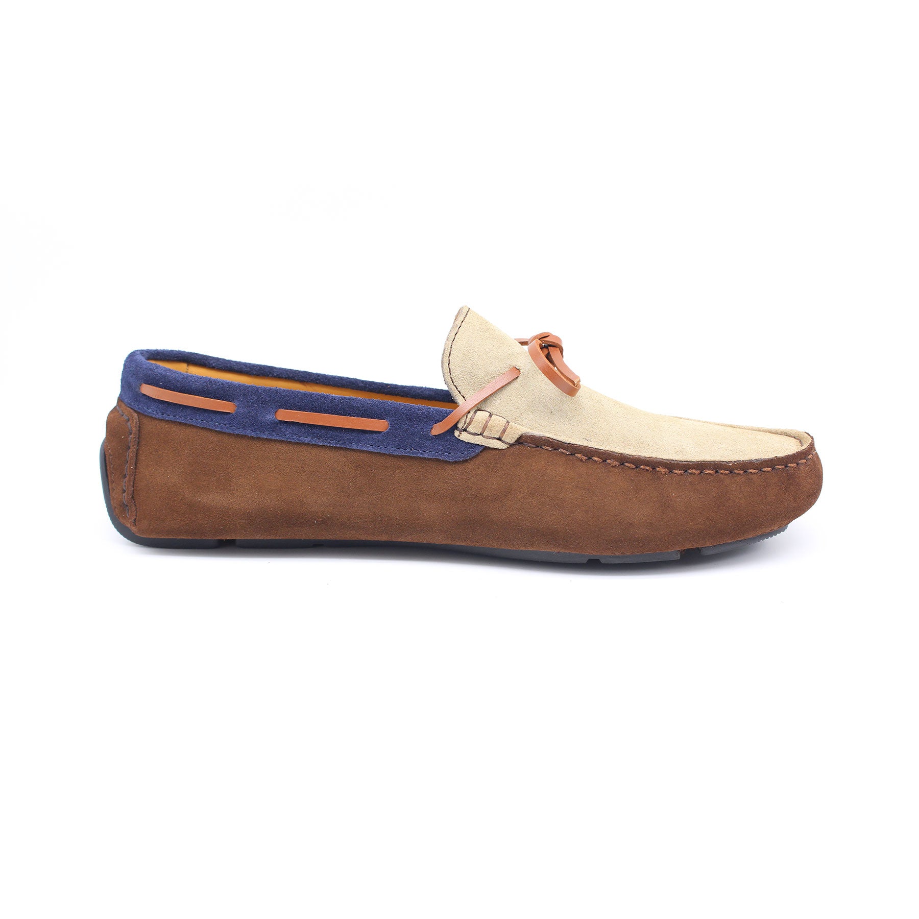 Mocassin en Cuir Ref : 453 Taba Biege Daim