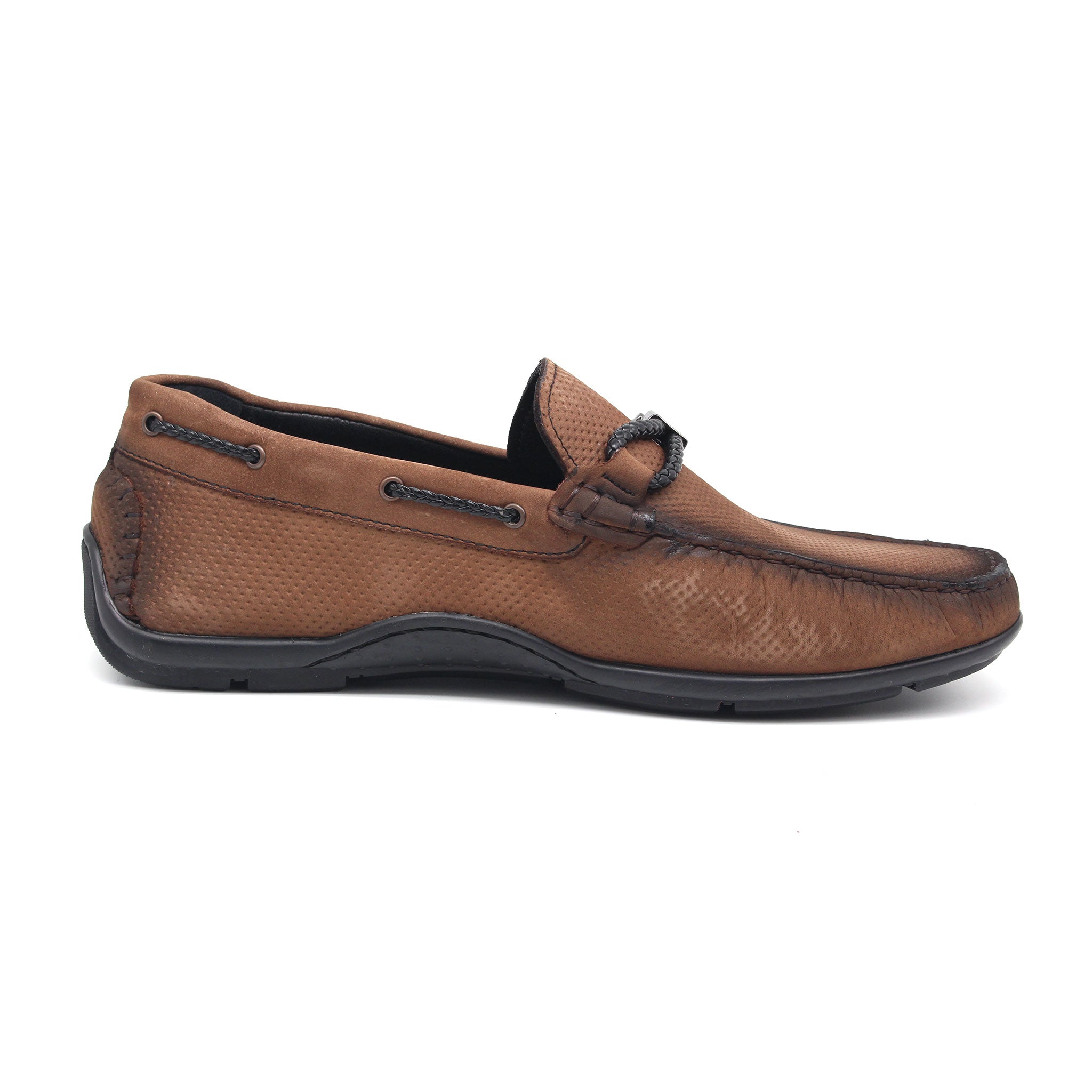 MOCASSIN EN CUIR REF 1828 MARRON CLAIR AR