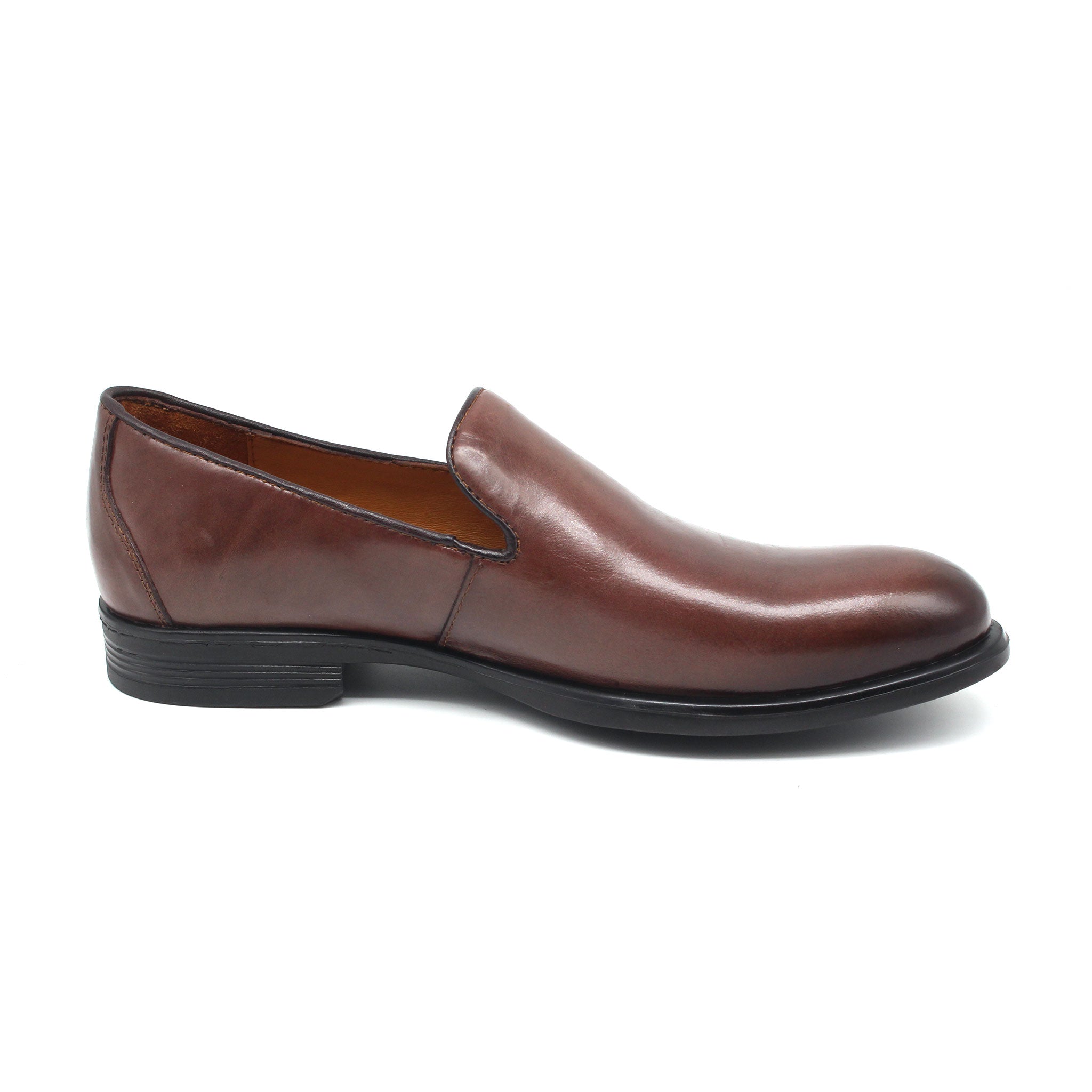 REF: 7019 CHAUSSURE CLASS EN CUIR MARRON FONCE 2K23