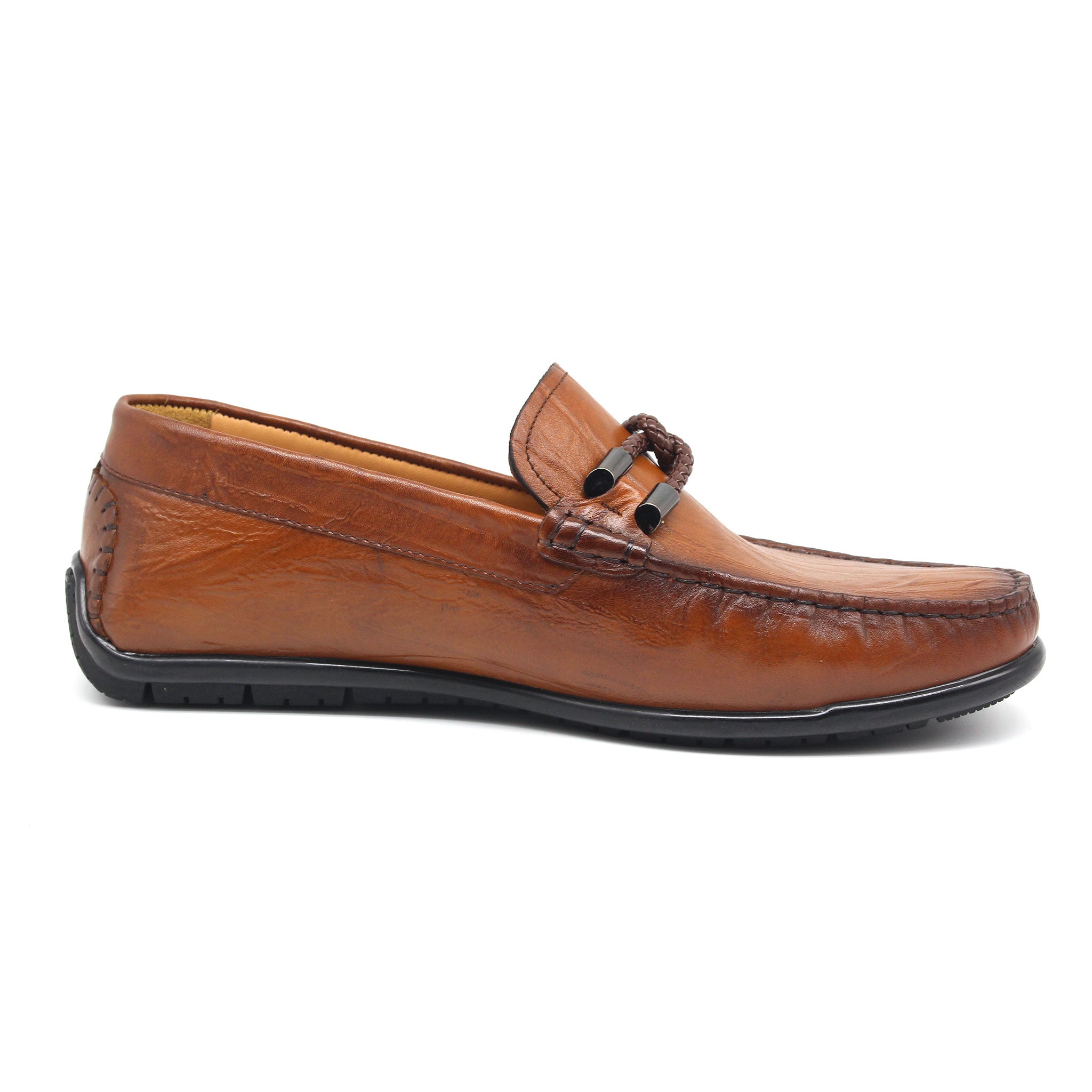 MOCASSIN EN CUIR REF 1814 MARRON CLAIR AR