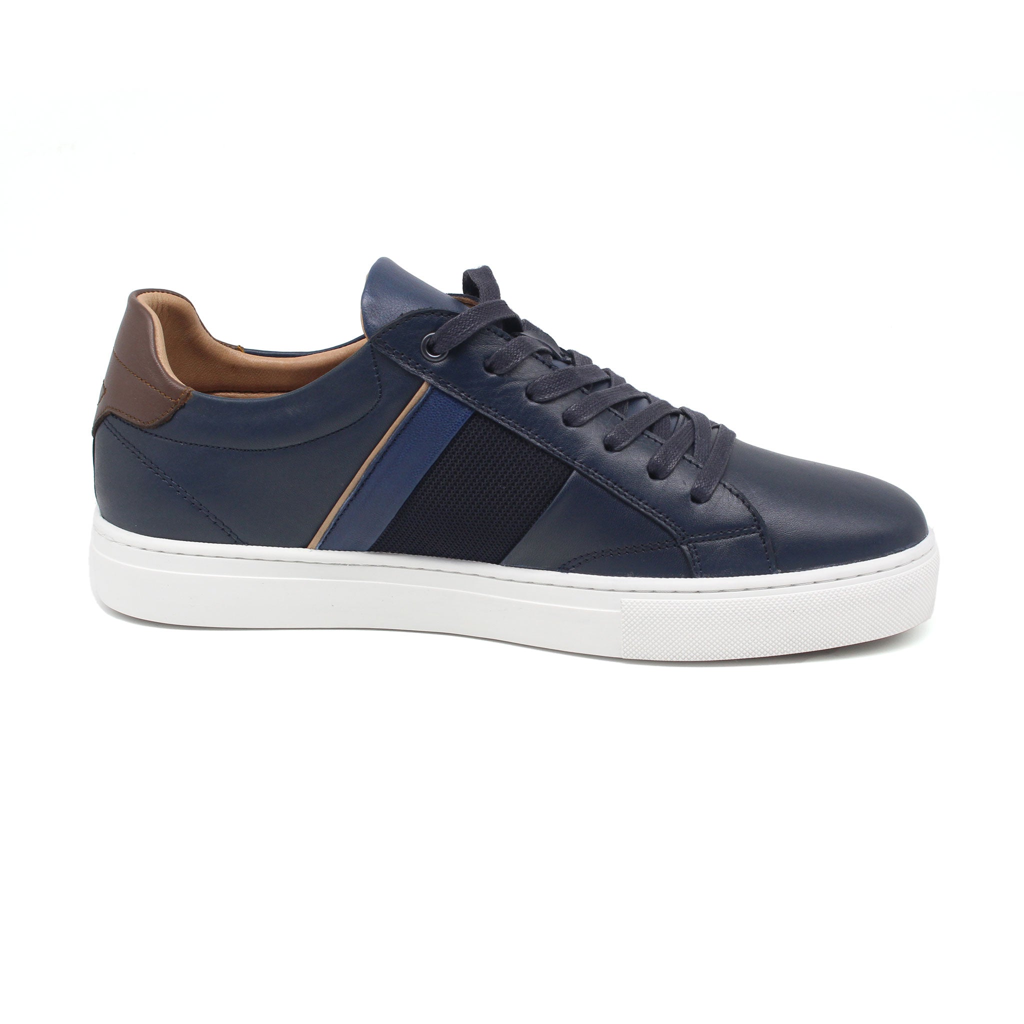 Baskets en cuir standard 718 bleu