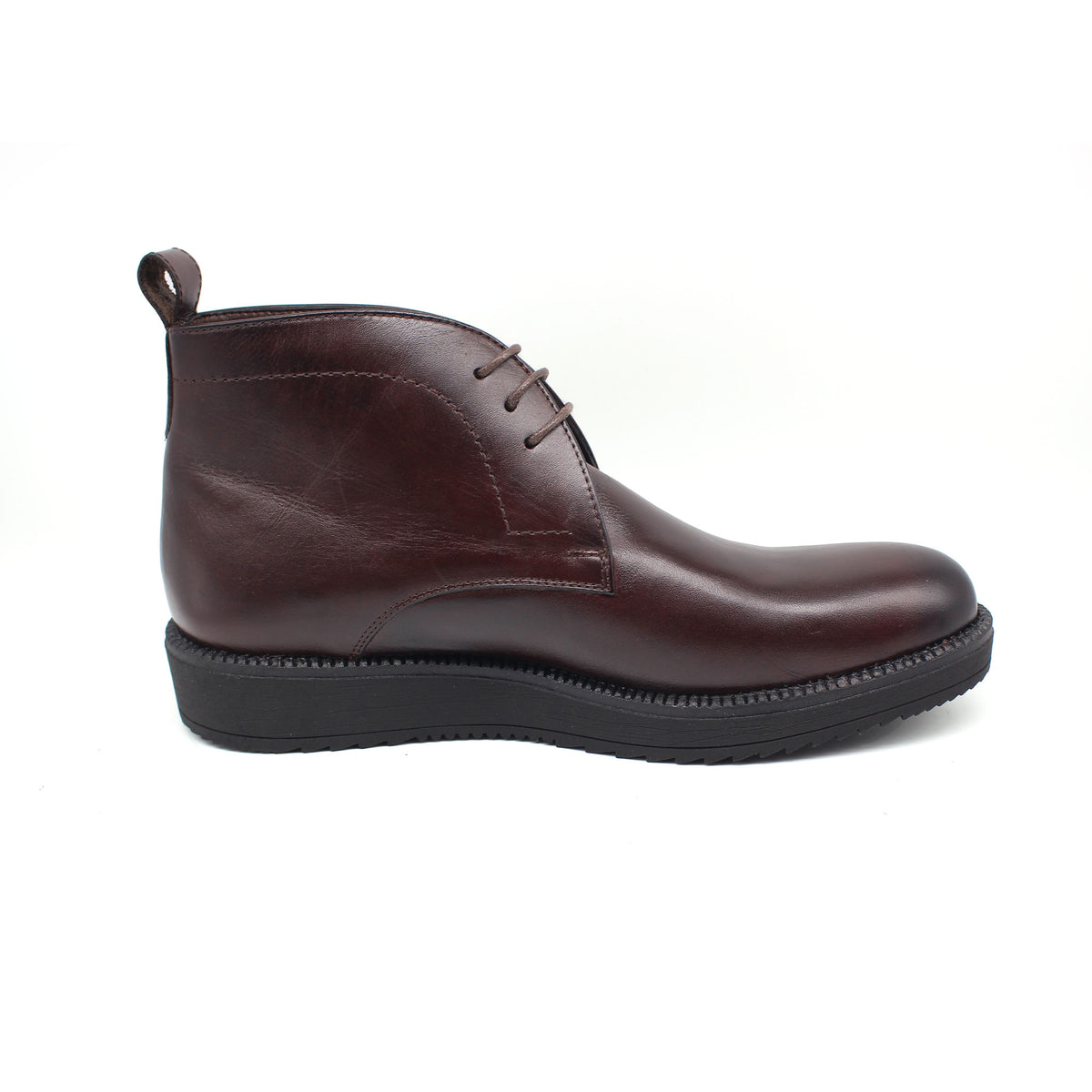 Ref: 521 Bottine en Cuir Marron Fonce 4MDL - Shopilo Shoes
