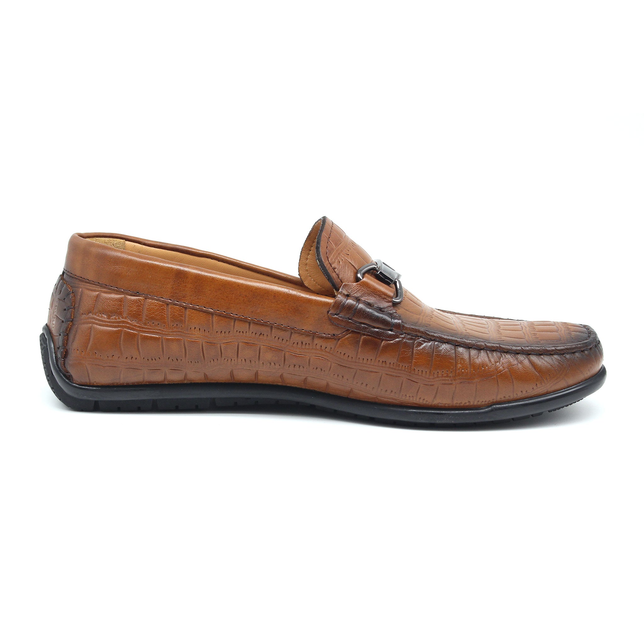 MOCASSIN EN CUIR REF 01818 MARRON CLAIR AR