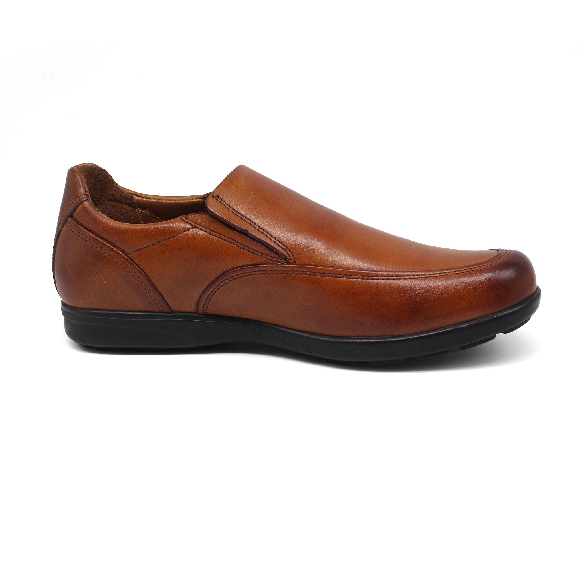 CHAUSSURE MEDICALE EN CUIR REF: 5047 MARRON CLAIR TK23