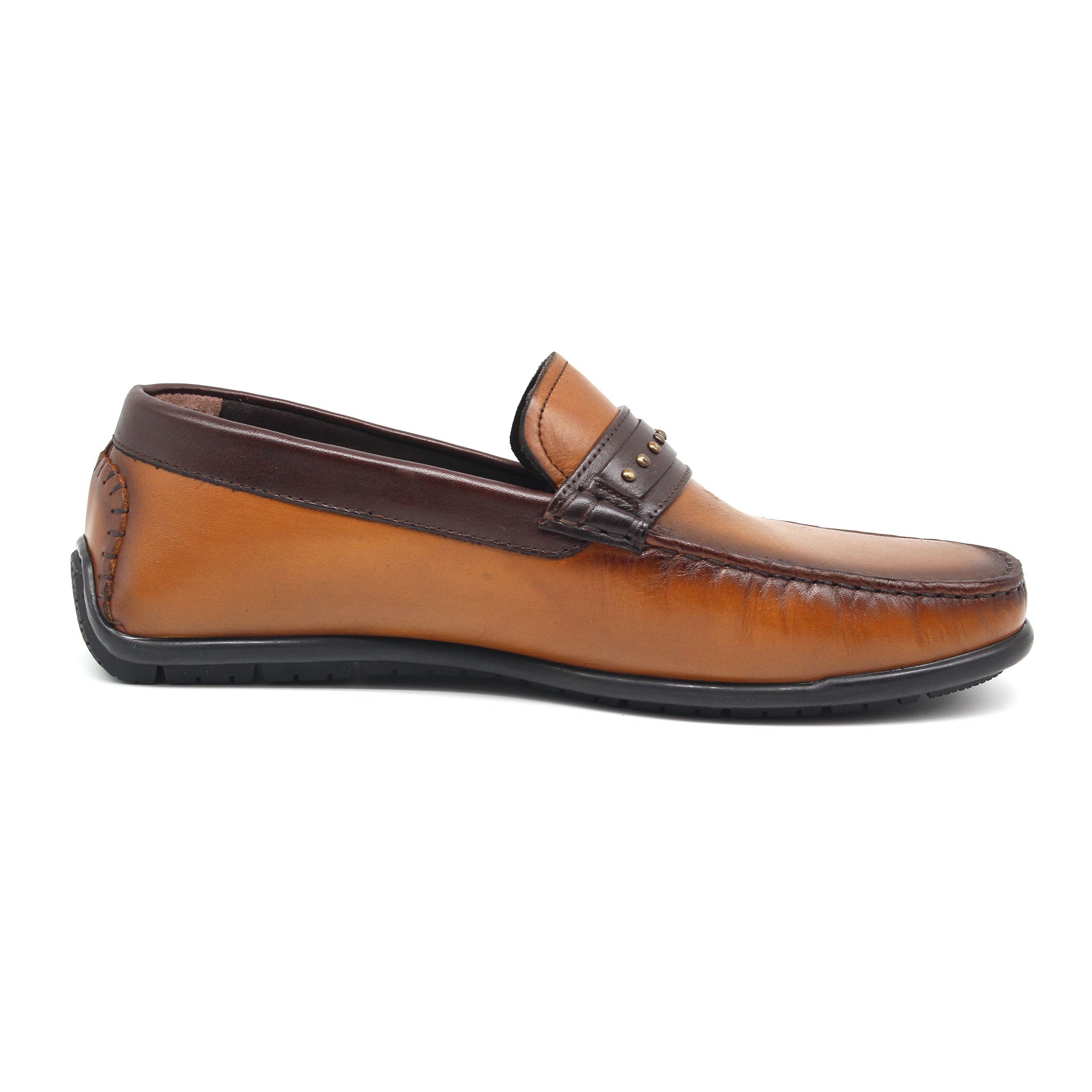 MOCASSIN EN CUIR REF 1753 MARRON CLAIR