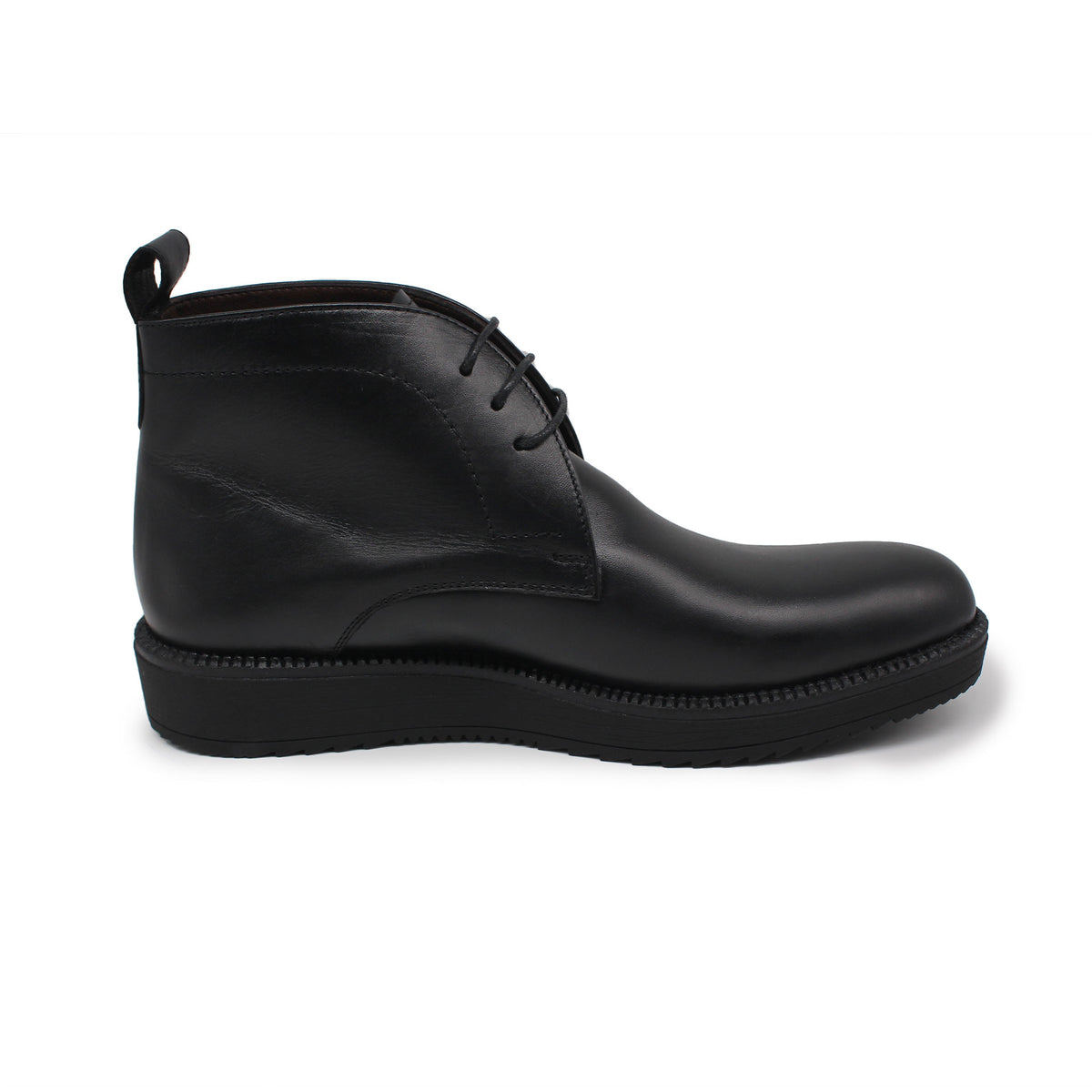Ref: 521 Bottine en Cuir Noir 4MDL - Shopilo Shoes