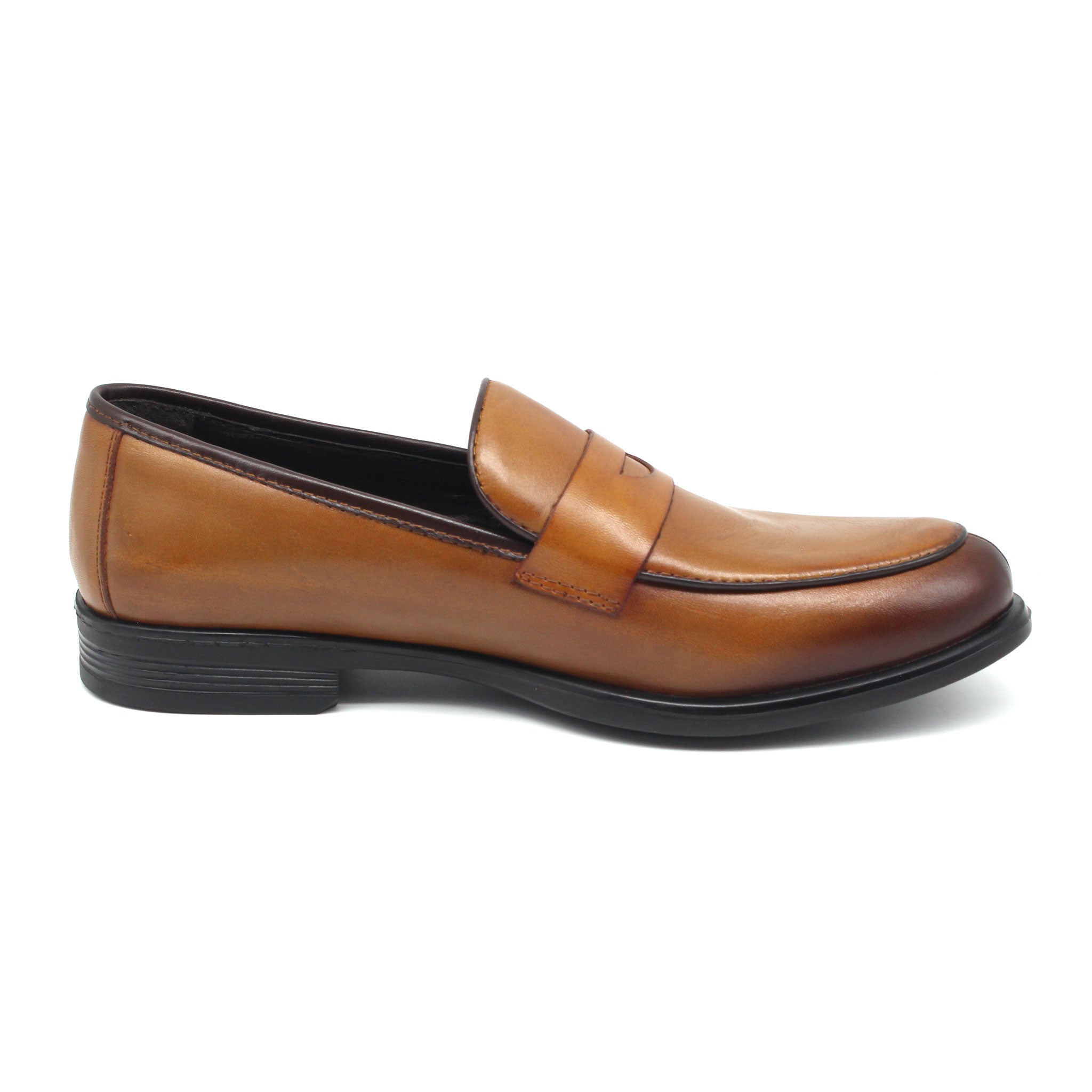 REF: 0103 CHAUSSURE CLASS EN CUIR MARRON CLAIR