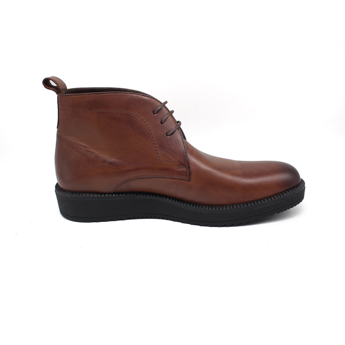 Ref: 521 Bottine en Cuir Marron Clair 4MDL - Shopilo Shoes