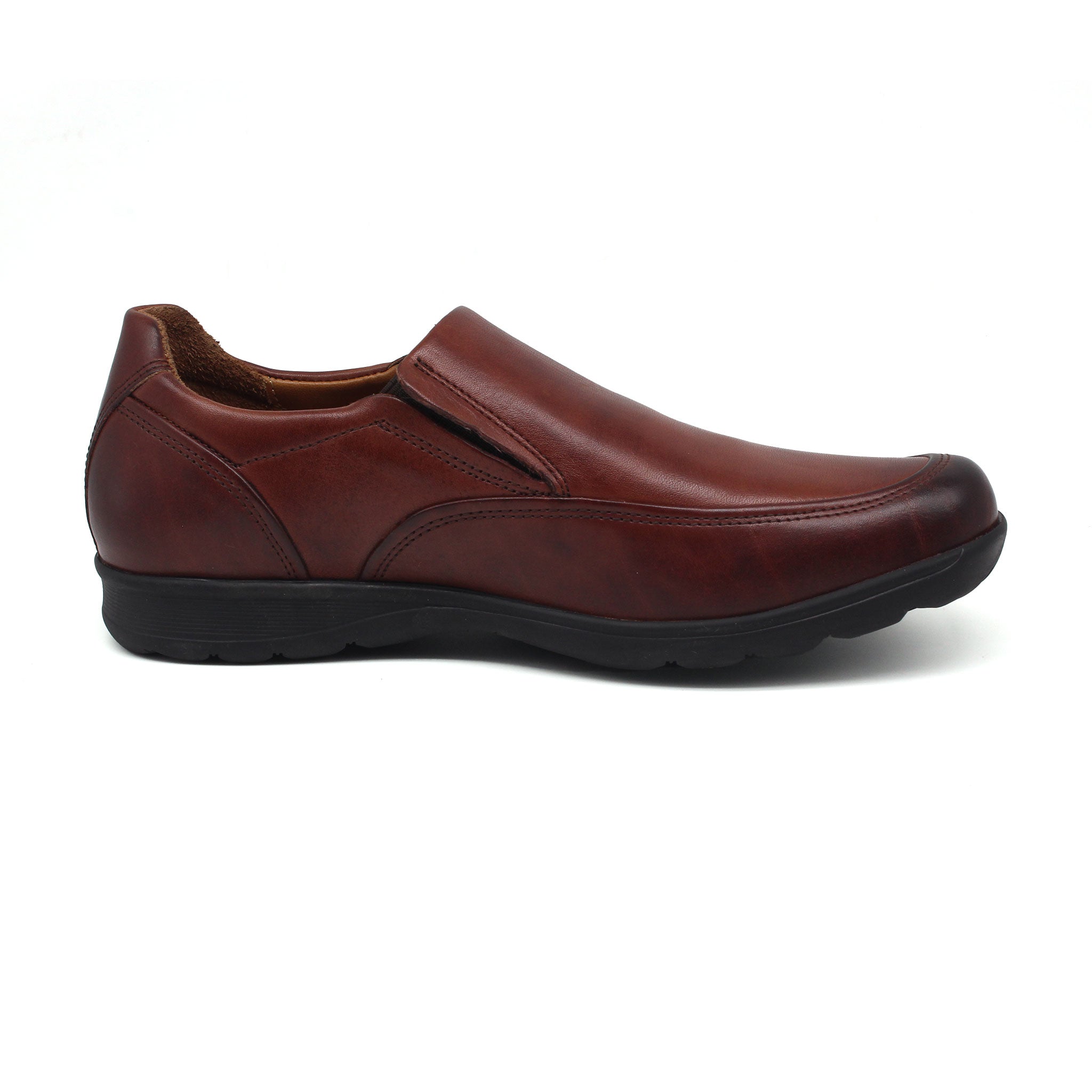 CHAUSSURE MEDICALE EN CUIR REF: 5047 MARRON FONCE TK23