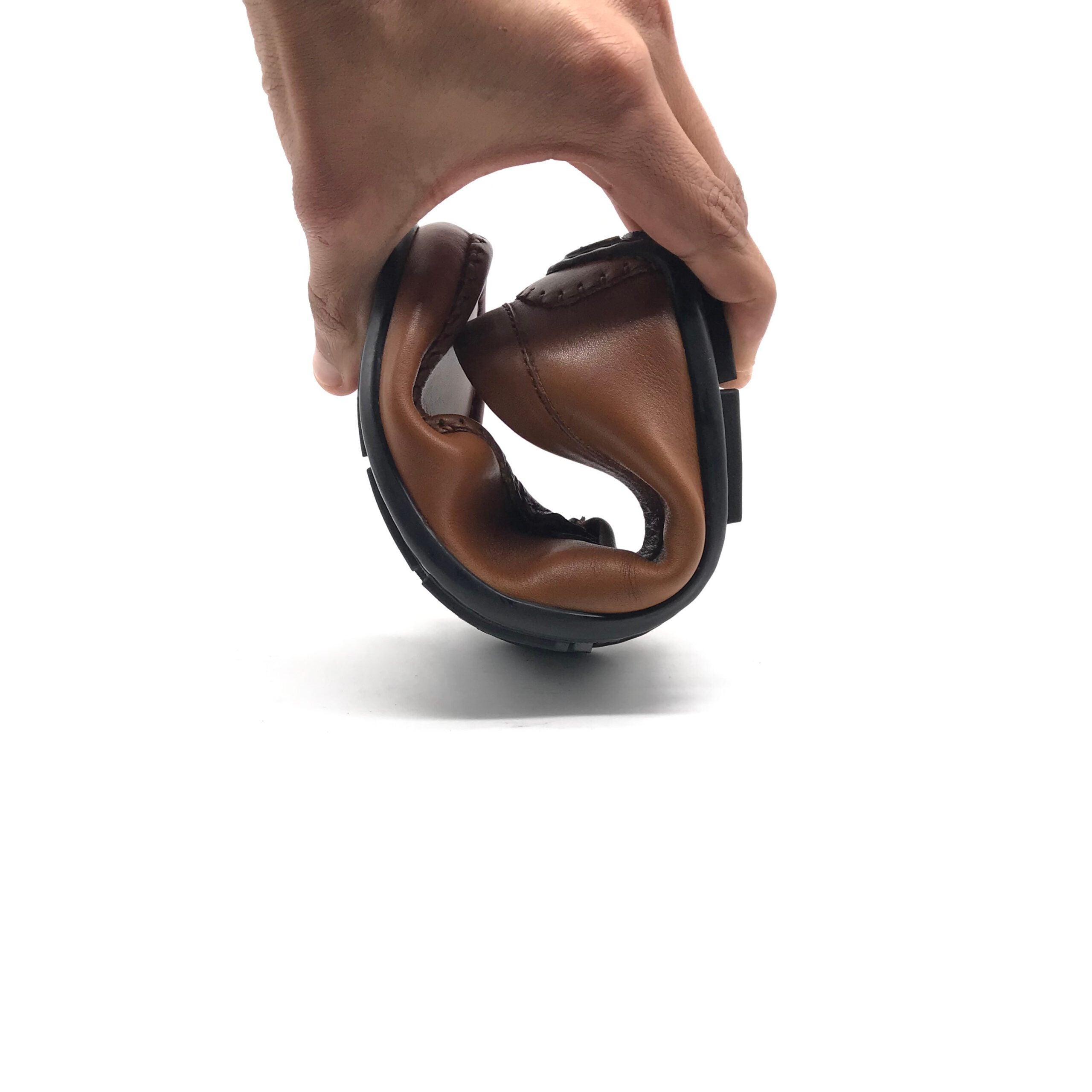 MO1746 Mocassin en Cuir Taba - Shopilo Shoes