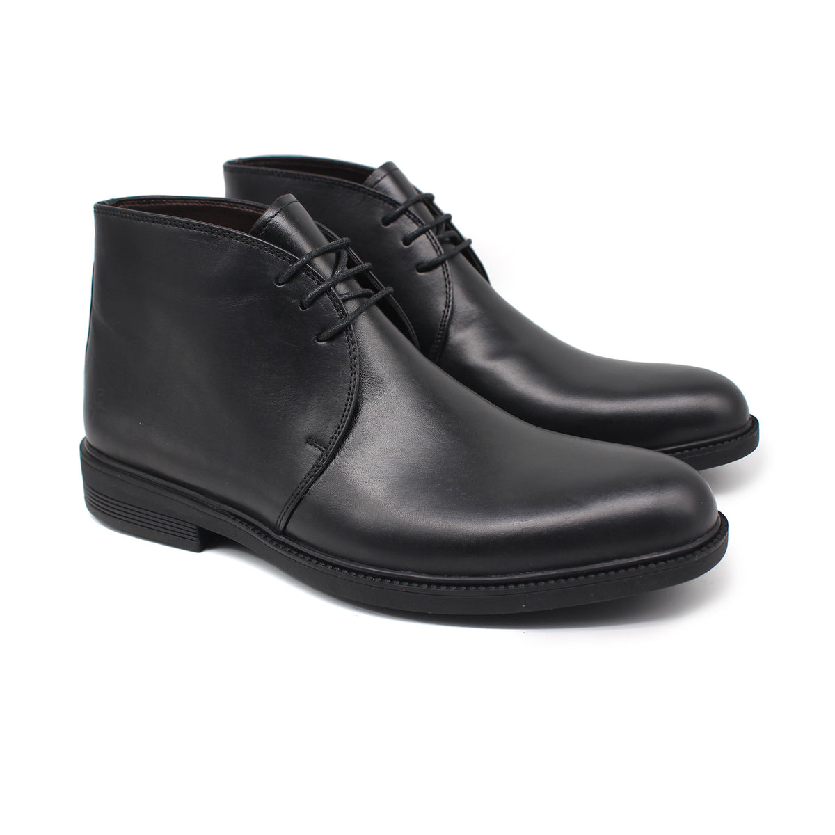 Ref: 1811 Bottine en Cuir Noir 4MDL - Shopilo Shoes