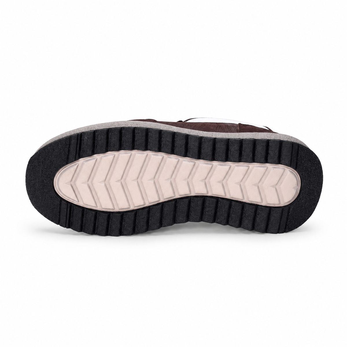 basket en cuir 0061 Marron