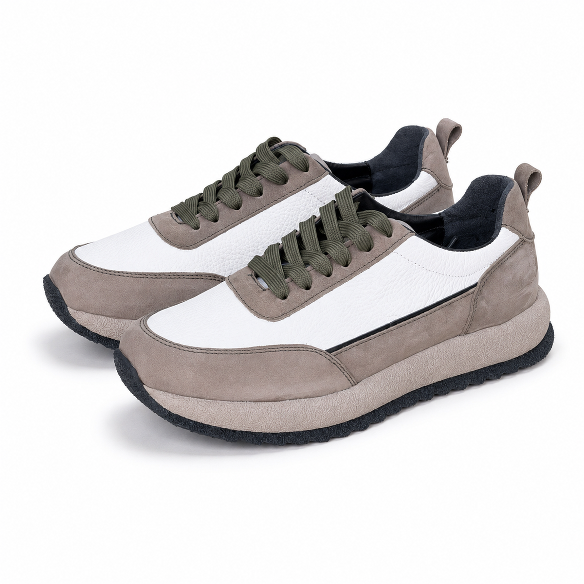 basket en cuir 0061 Vert