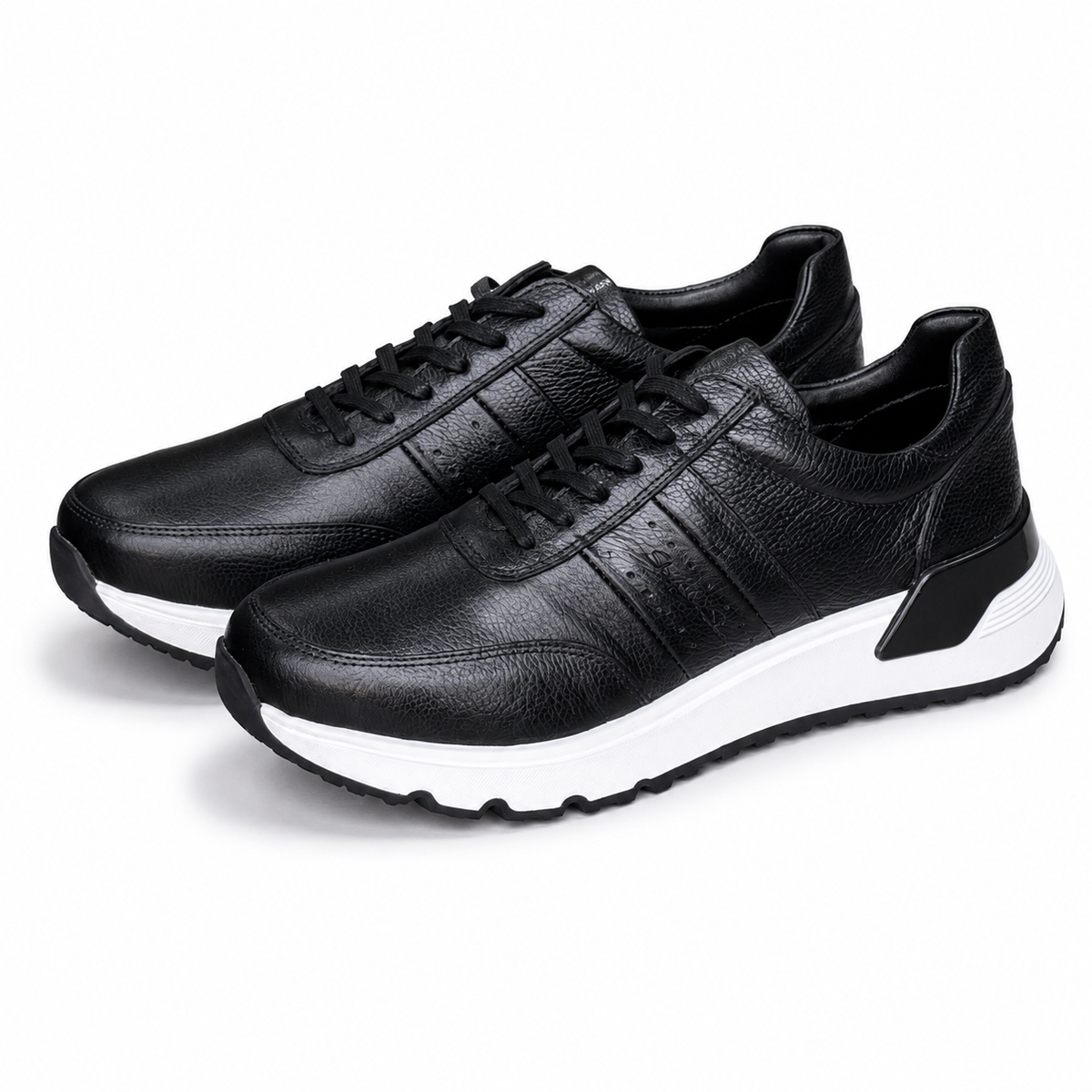 BASKET EN CUIR 0011 NOIR