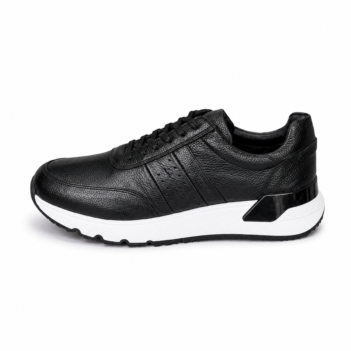 BASKET EN CUIR 0011 NOIR