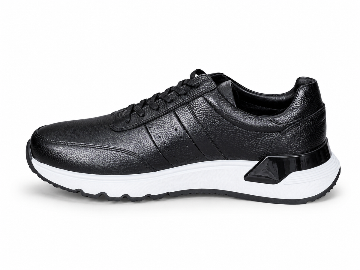 BASKET EN CUIR 0011 NOIR