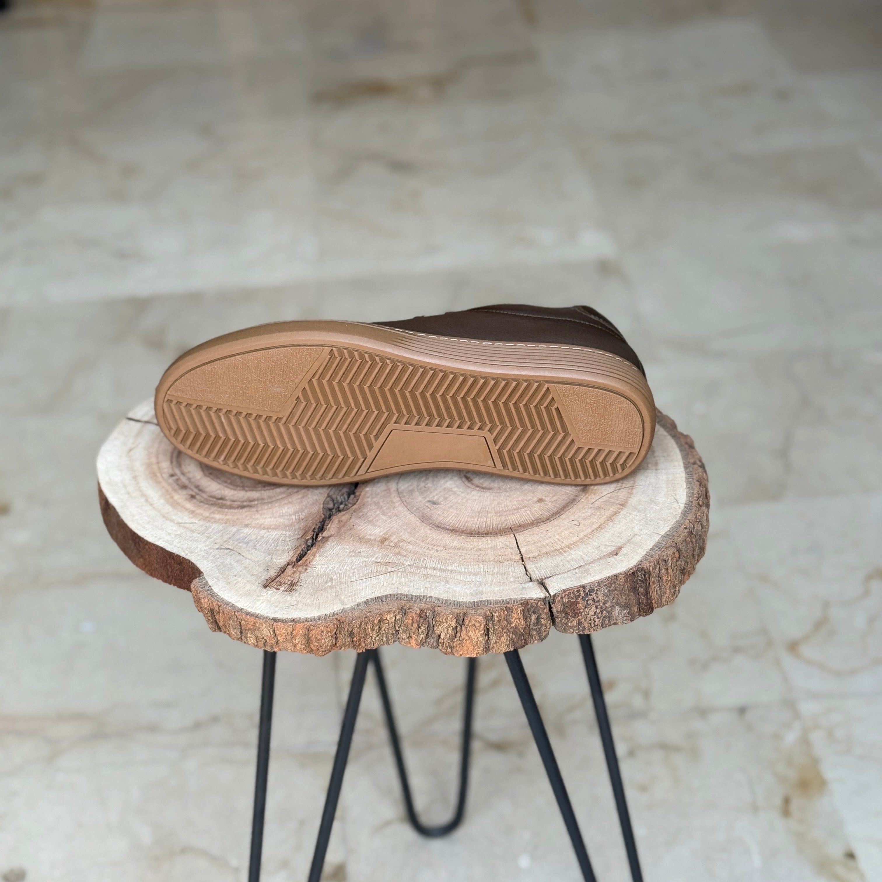 BASKET EN CUIR WILLSON 528 TABA