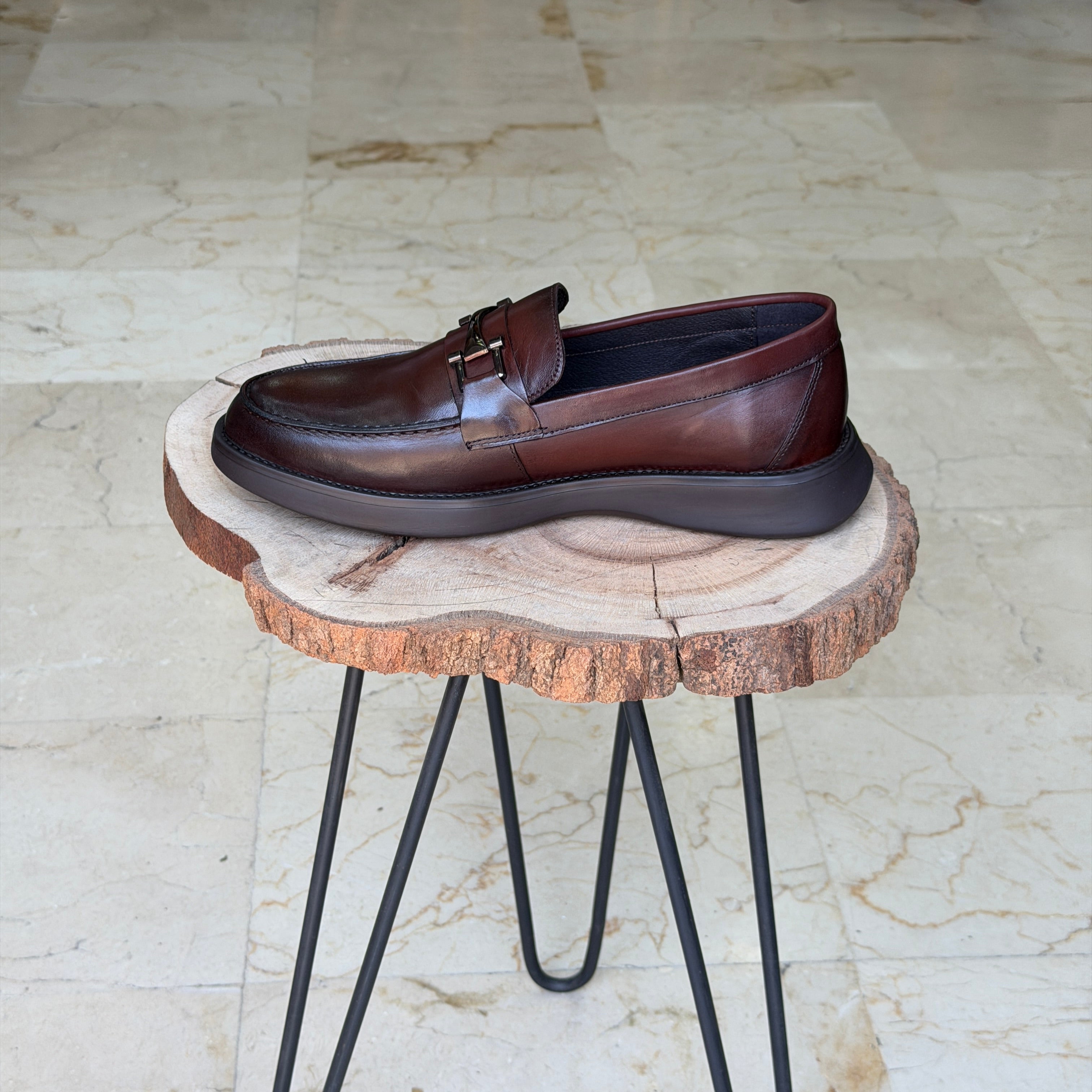 CHAUSSURES EN CUIR ELLEGANO 444 TABA