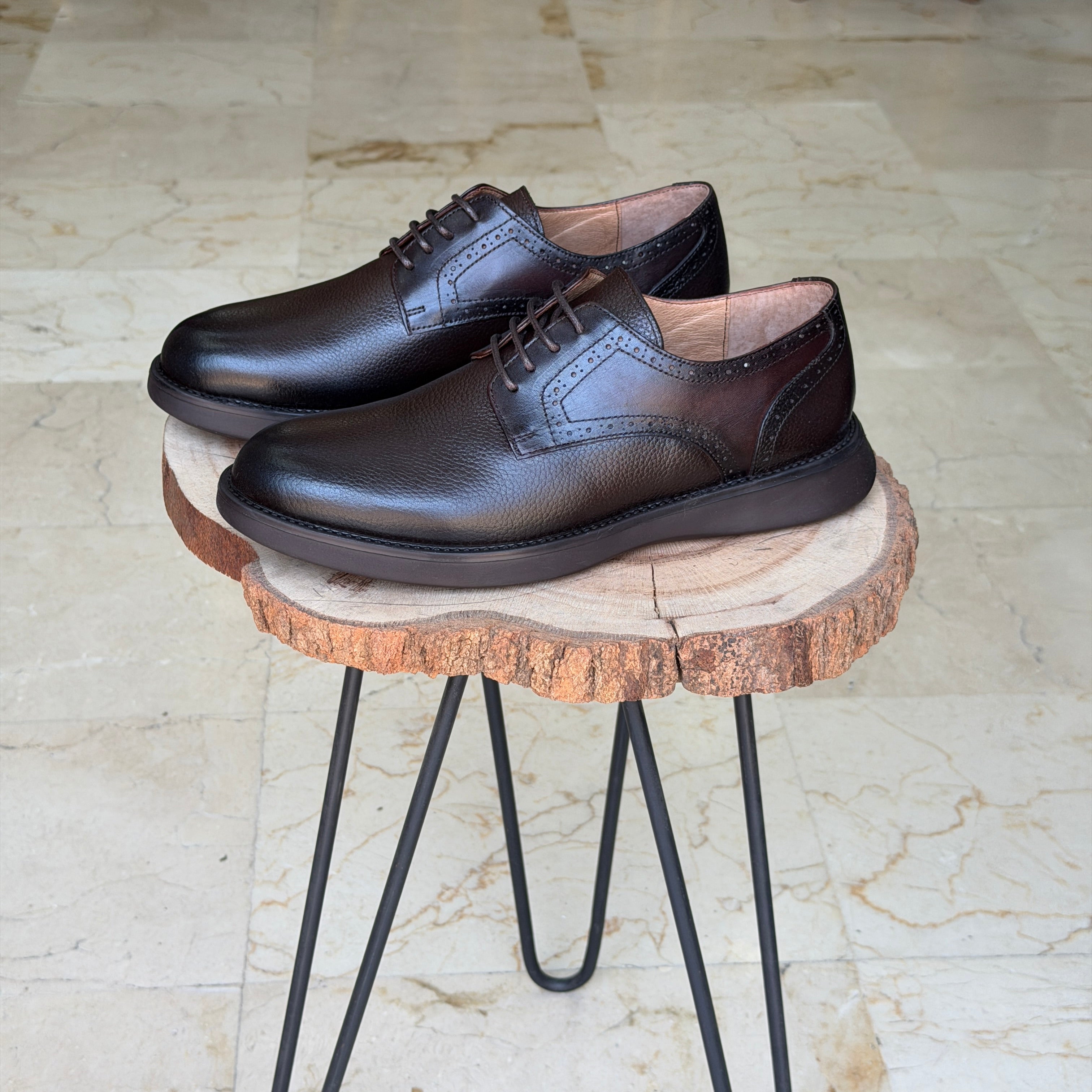 CHAUSSURES EN CUIR ELLEGANO 0467 MARRON
