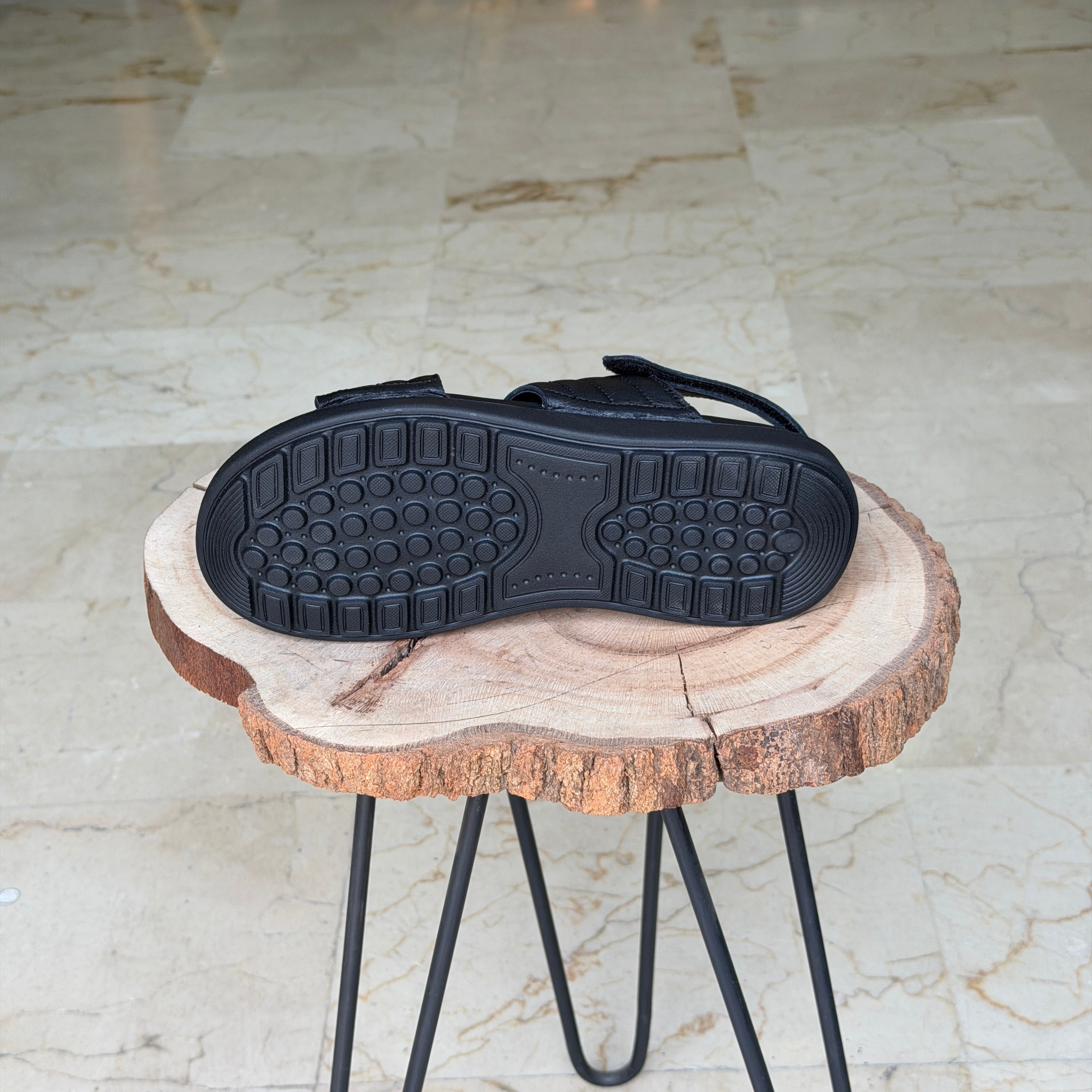 SANDALE EN CUIR Ergonomic Arch S41 NOIR