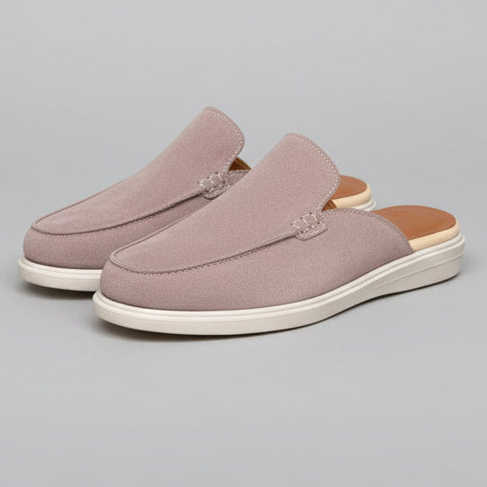 SP Mules - Daim Biege - Shopilo Shoes