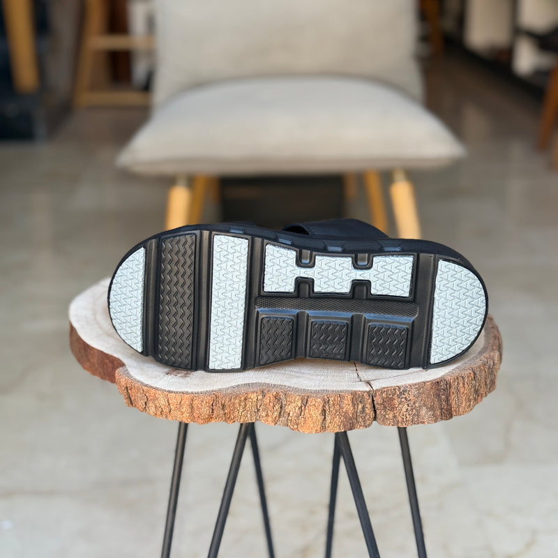 SANDALE EN CUIR SE125  - OrthoConfort NOIR