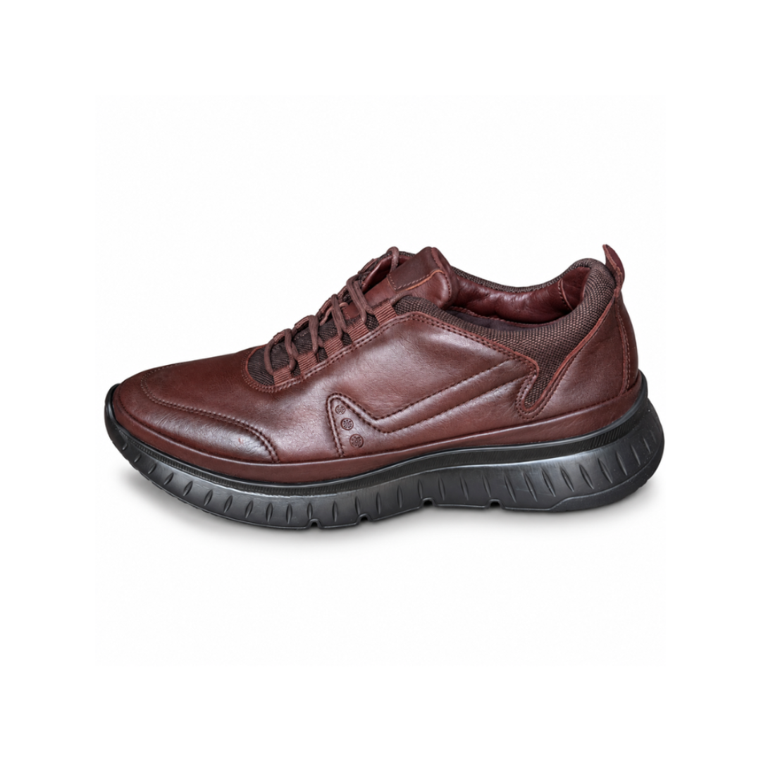 CHAUSSURE MEDICAL EN CUIR  738 MARRON