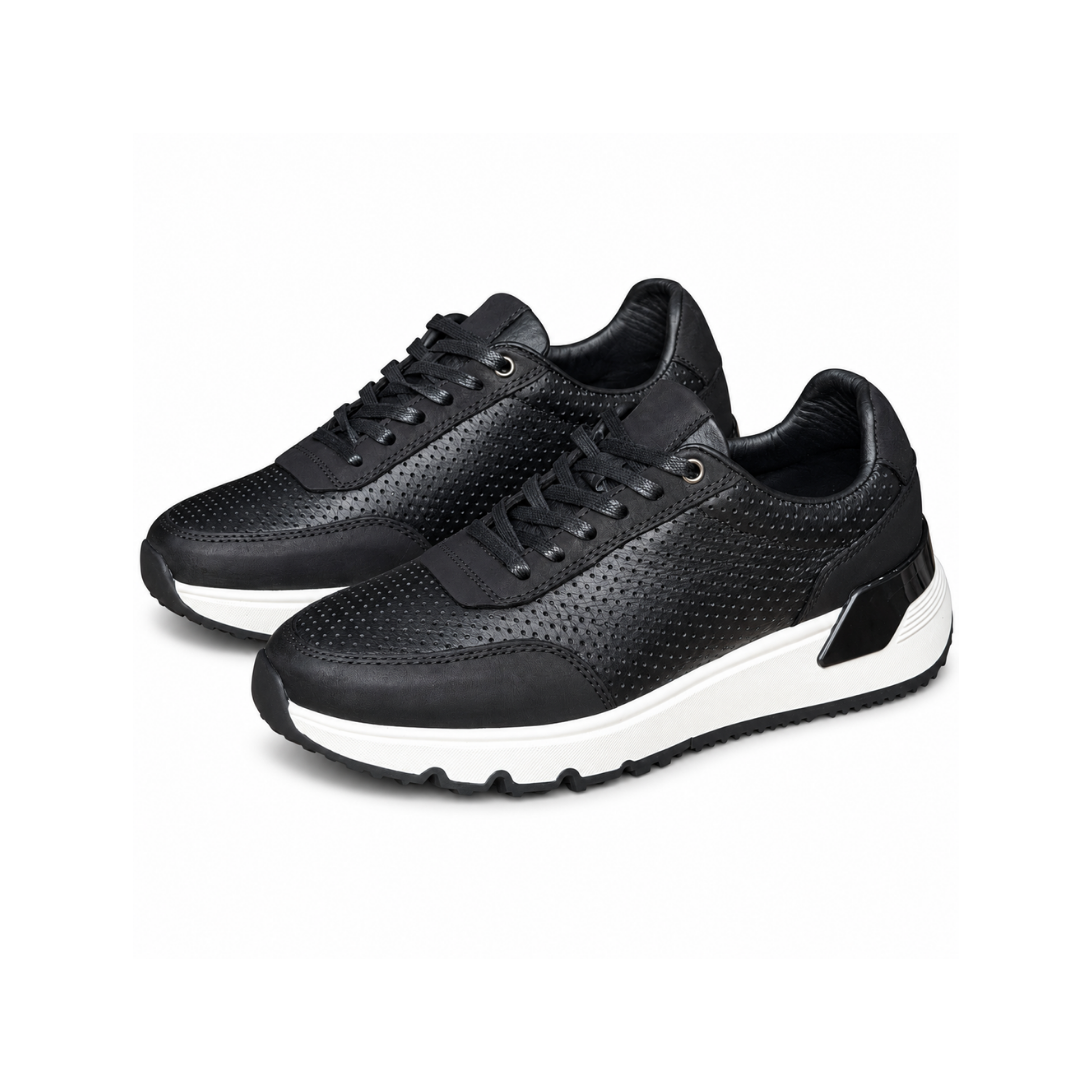 Baskets en Cuir NEW 921 NOIR / A