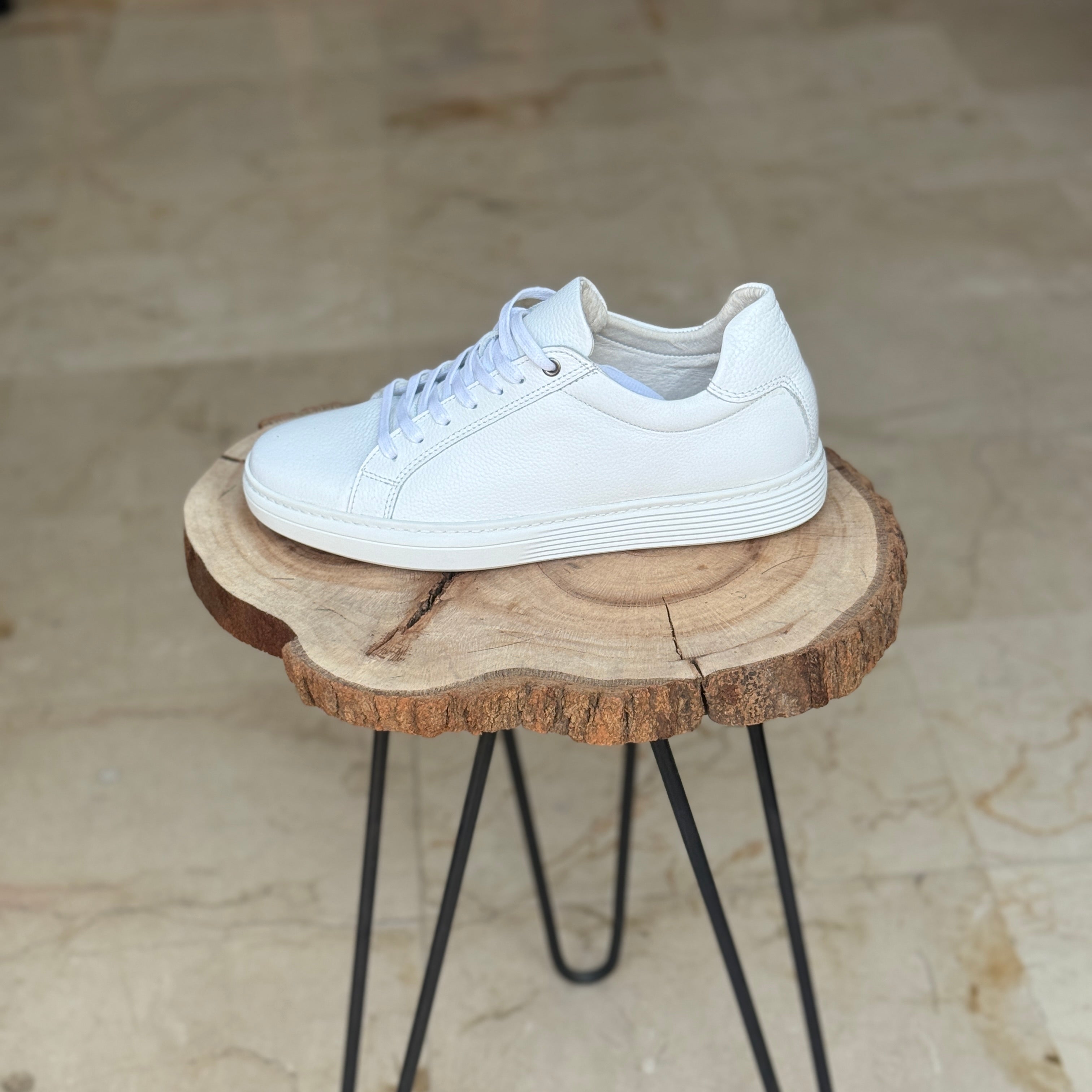 BASKET EN CUIR WILLSON 528 BLANC