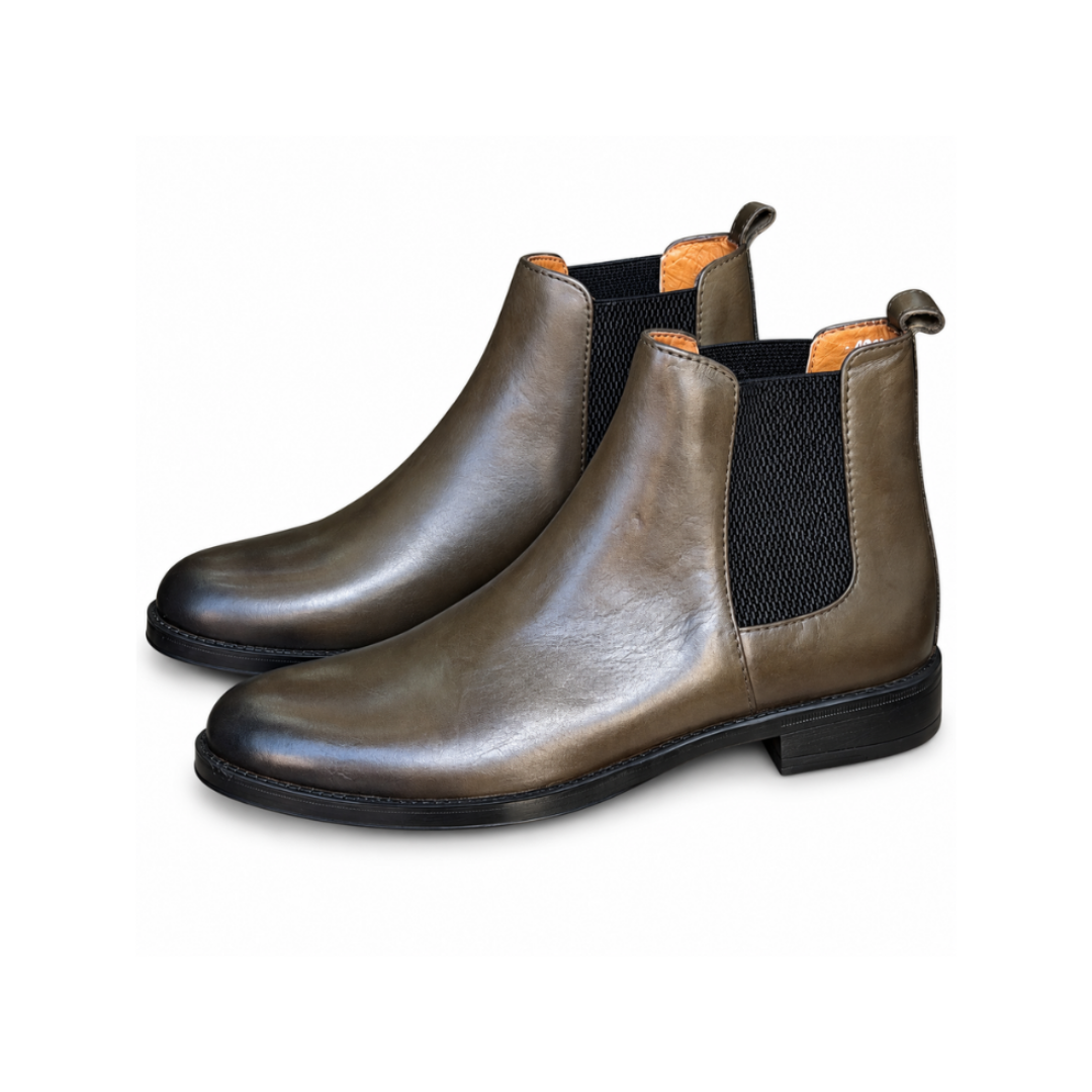 Bottine En Cuir 4060 vert