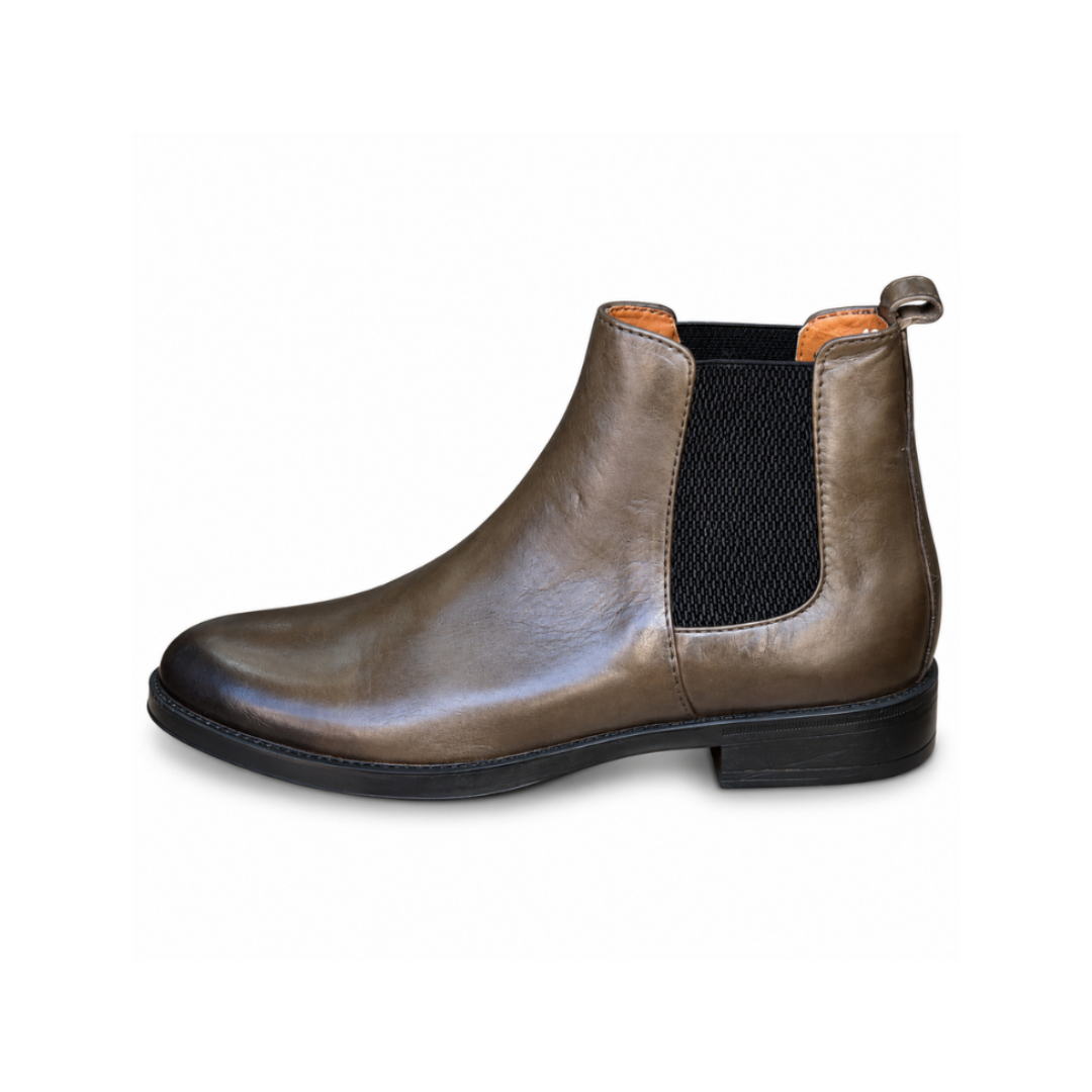 Bottine En Cuir 4060 vert