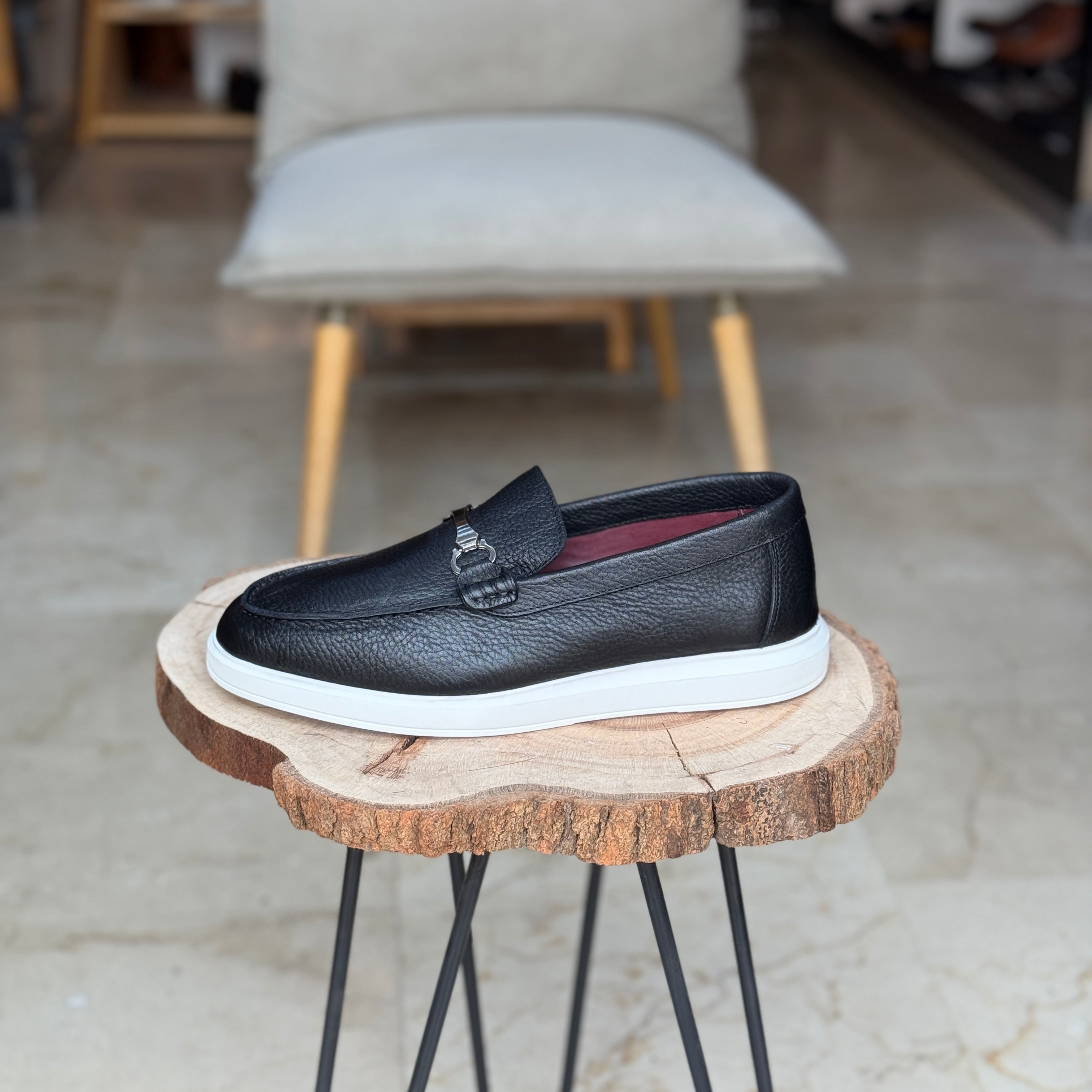 MOCASSIN EN CUIR LOAFER 705 NOIR