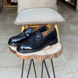 CHAUSSURES EN CUIR VÈRITABLES  REF:800 NOIR