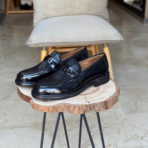 CHAUSSURES EN CUIR VÈRITABLES  REF:800 NOIR