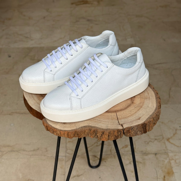 BASKET EN CUIR  L’ALLURE 708 BLANC