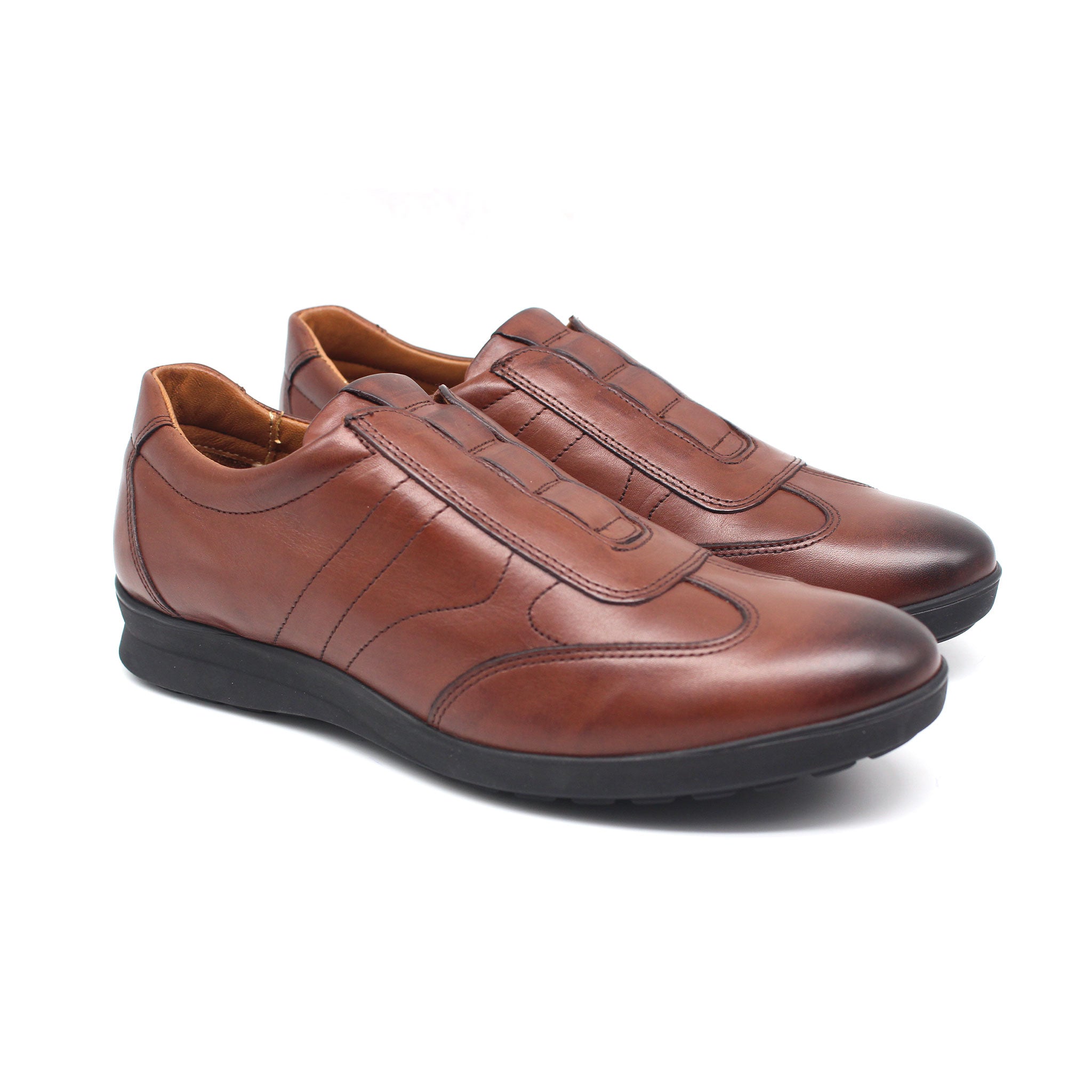 Chaussure en Cuir Ref: 1847 Marron Fonce TK23