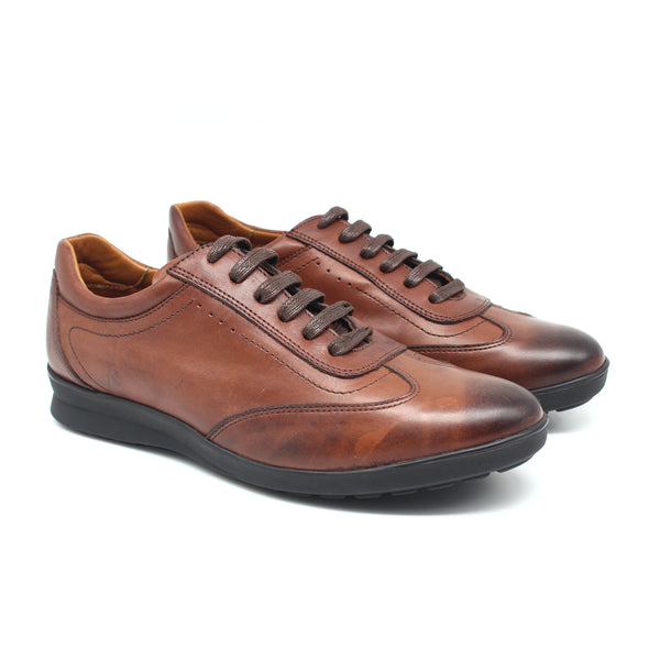 Chaussure en Cuir Ref: 1884 Marron Fonce TK23