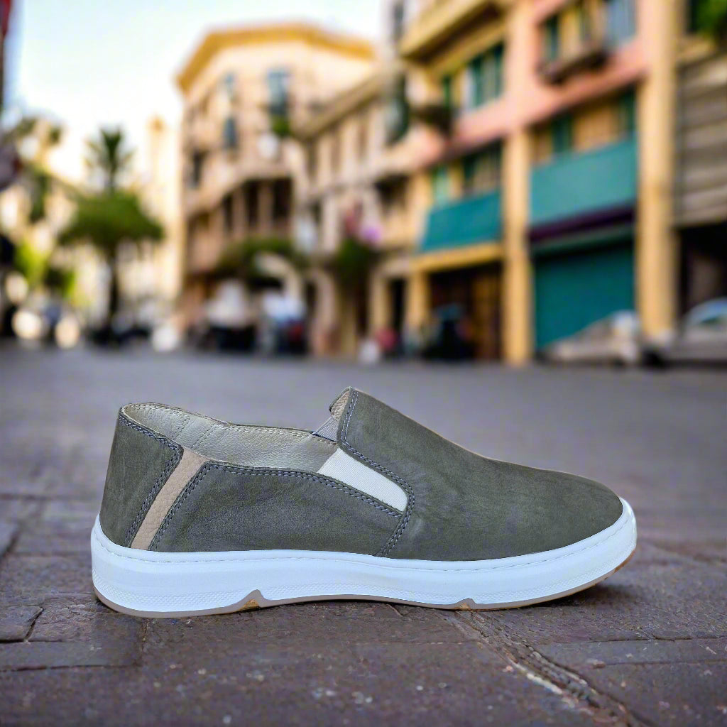 Balghin En Cuir Vert 1010
