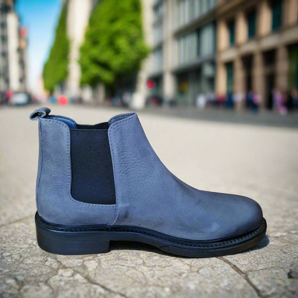 Bottine En Cuir Chelsea 6040 Nubuck Gris