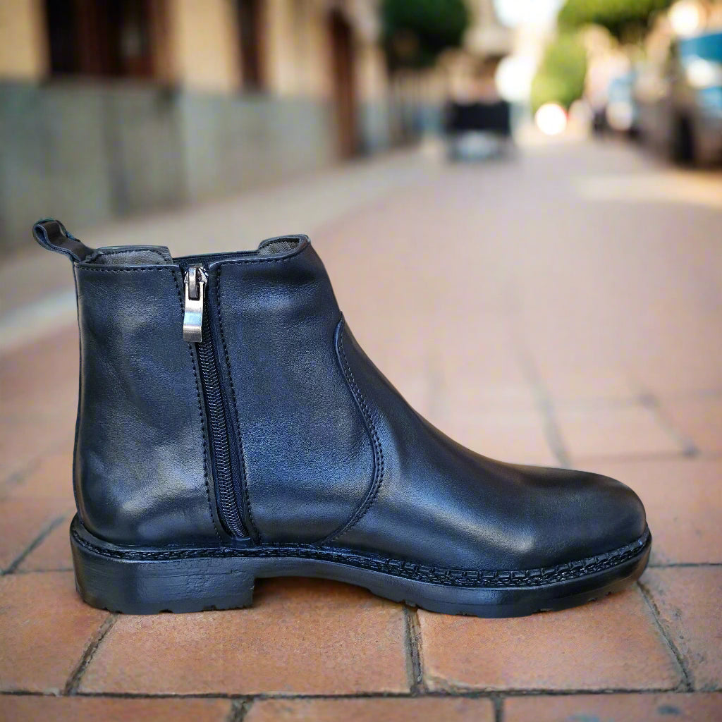 Bottine En Cuir 6007 Noir