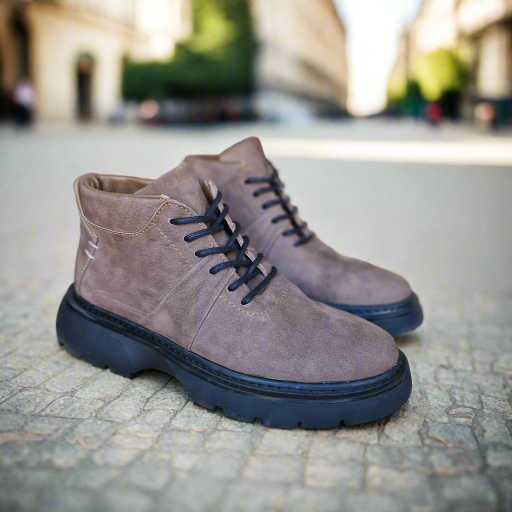 Bottine En Cuir 788 Marron Nubuck