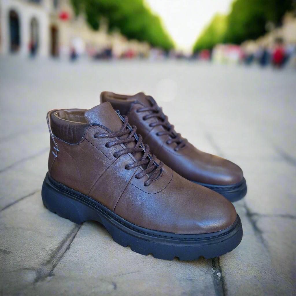 Bottine En Cuir 788 Marron