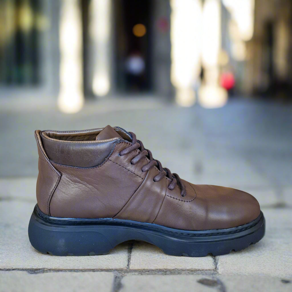 Bottine En Cuir 788 Marron