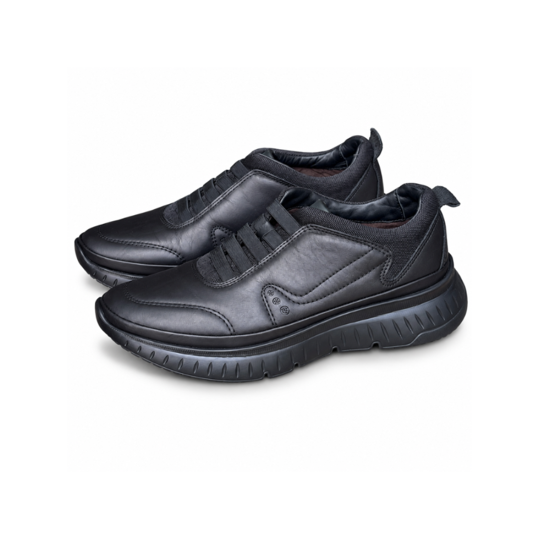 CHAUSSURE MEDICAL EN CUIR  739 NOIR