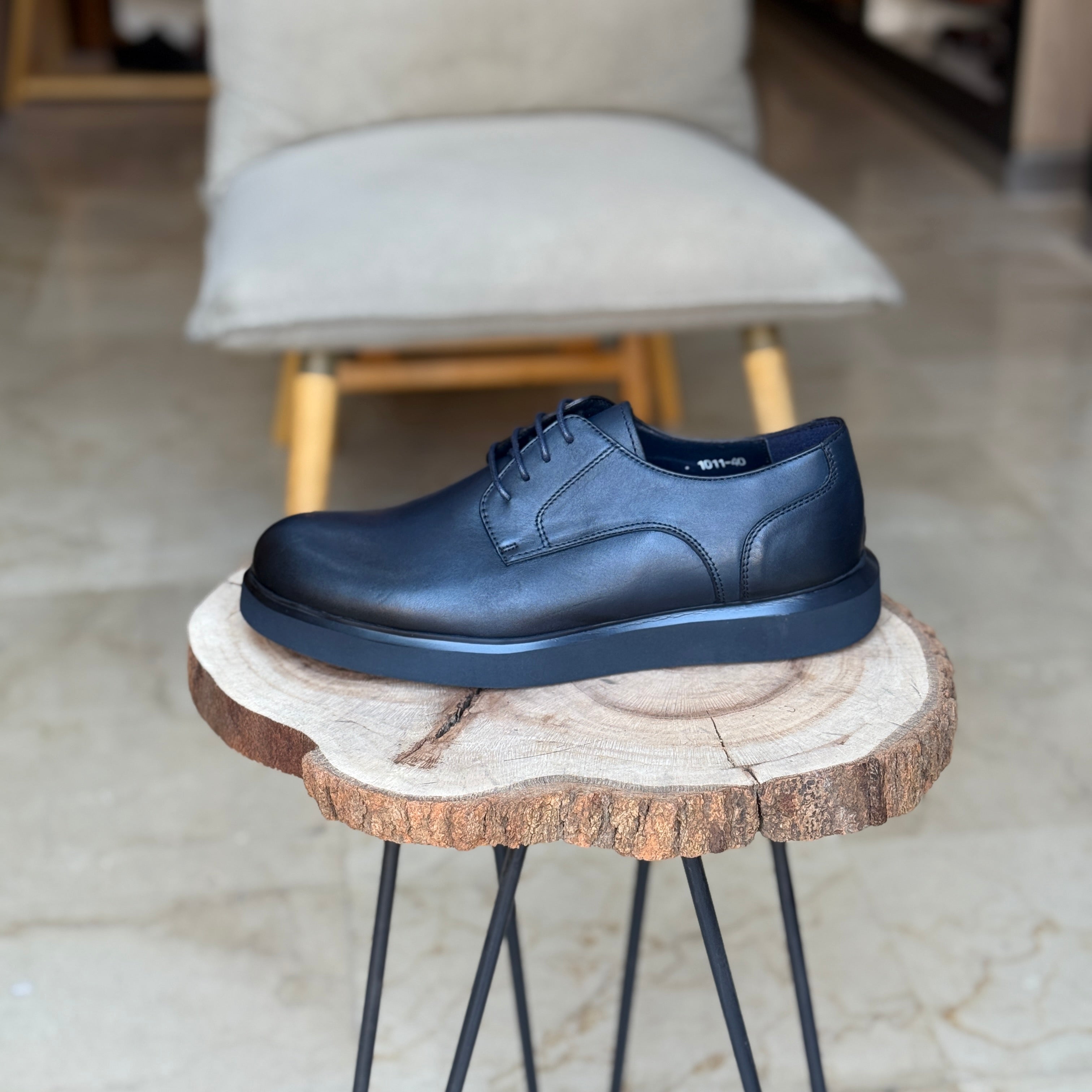 CHAUSSURES EN CUIR VÈRITABLES  DouxPas 1011 BLEU