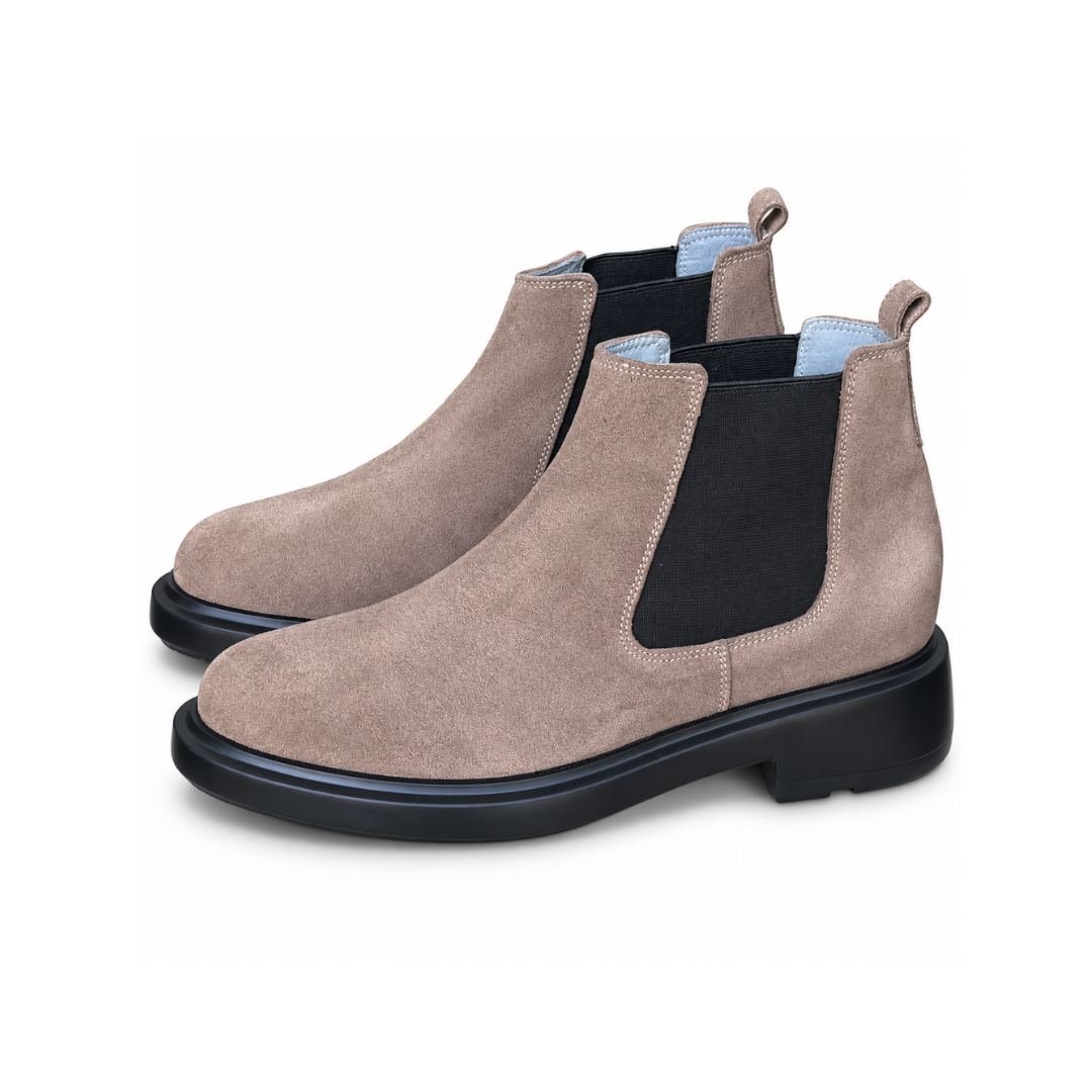 Bottine En Cuir 0400 BEIG DAIM