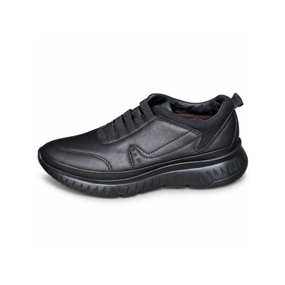CHAUSSURE MEDICAL EN CUIR  739 NOIR