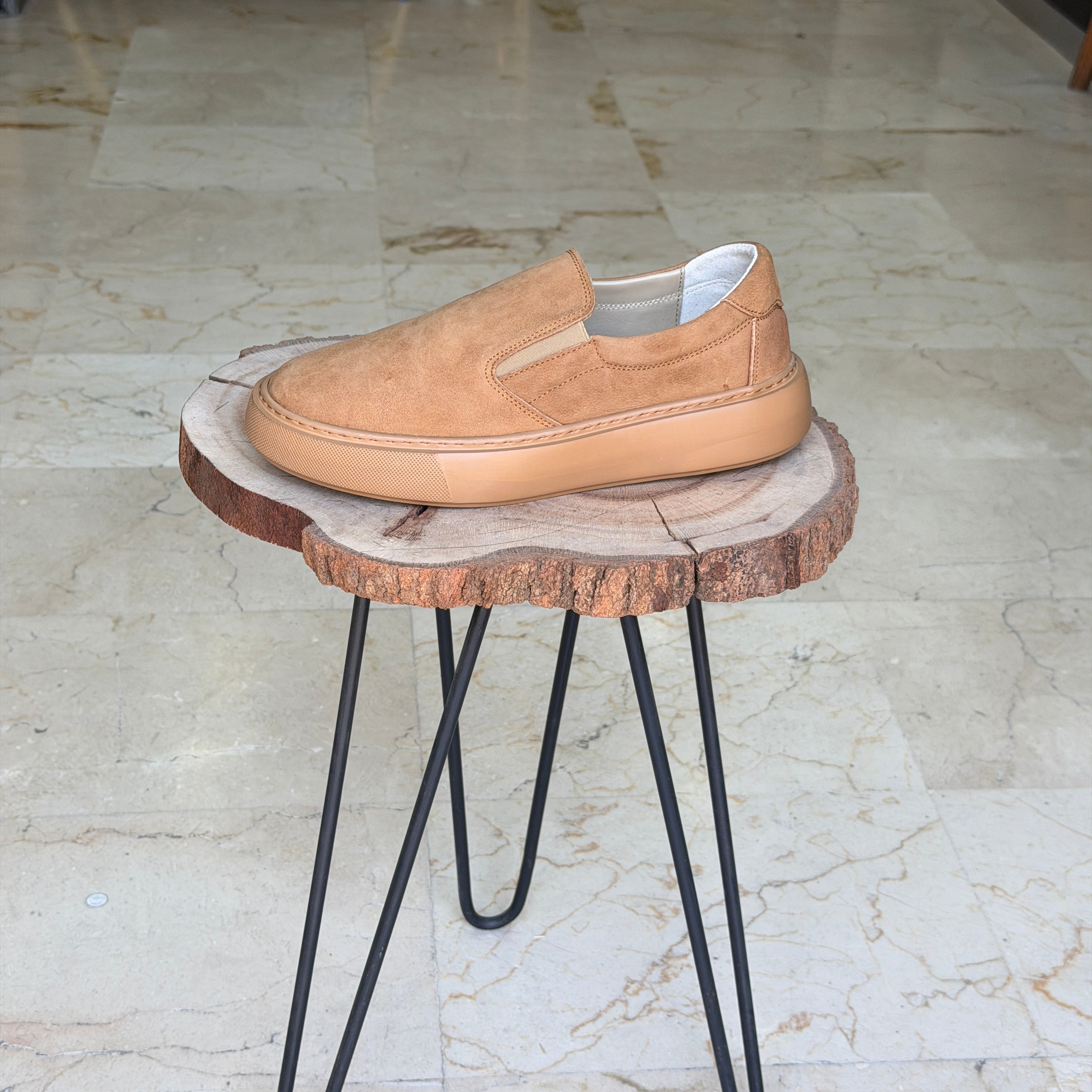 basket en cuir 0101 taba nubuck