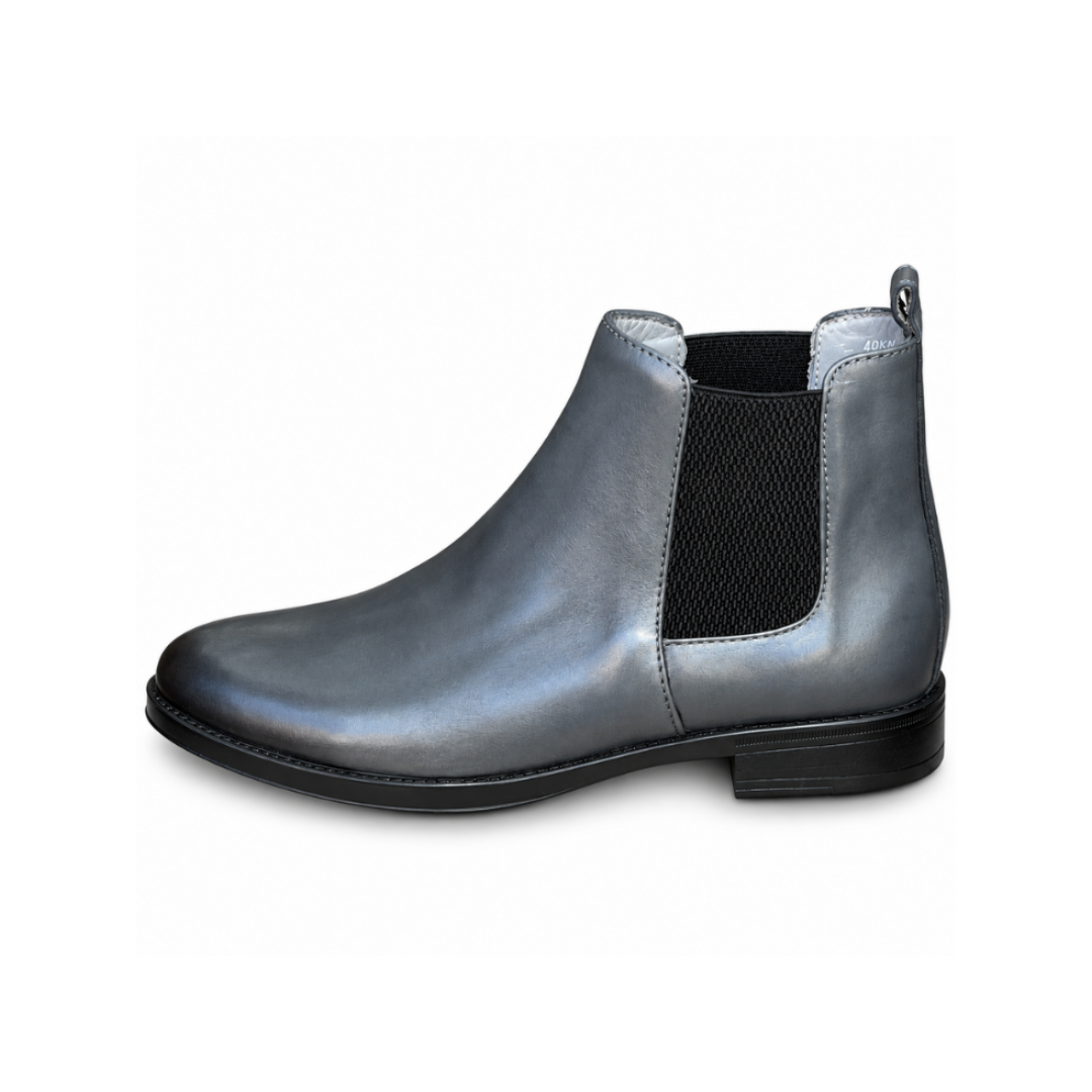 Bottine En Cuir 4060 gris - Shopilo Shoes