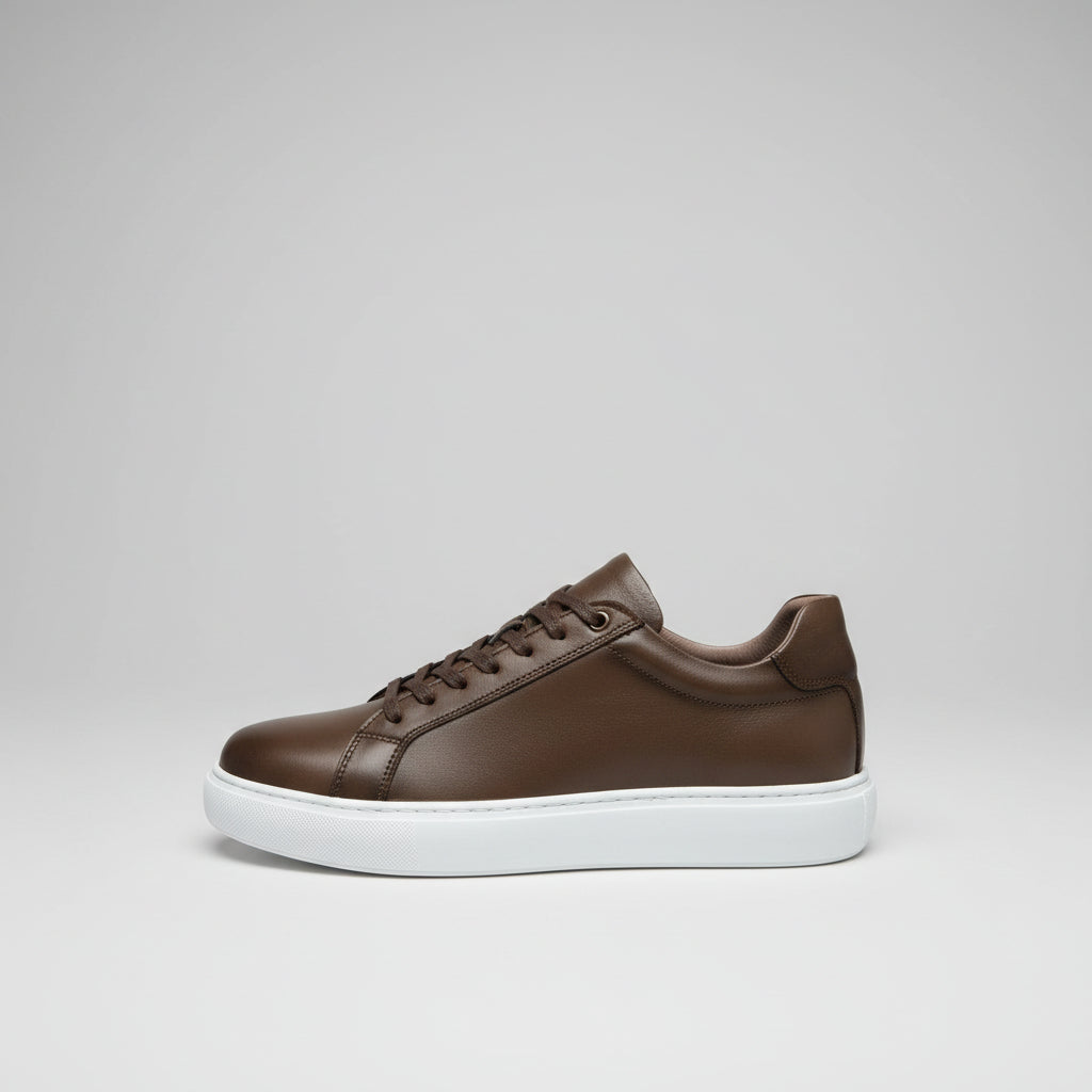 basket en cuir moudel rm528 marron - Shopilo Shoes